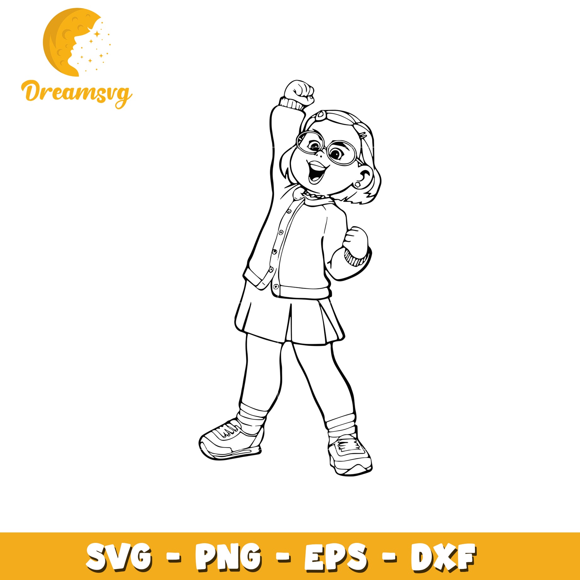 Girl Power SVG PNG EPS DXF Cut File