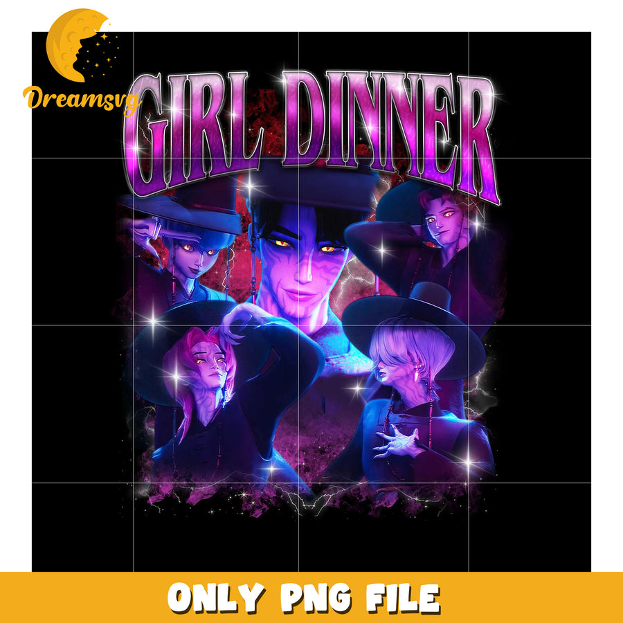 Girl dinner ilustration png, korean cartoon​ png, modern vibes​ boys png