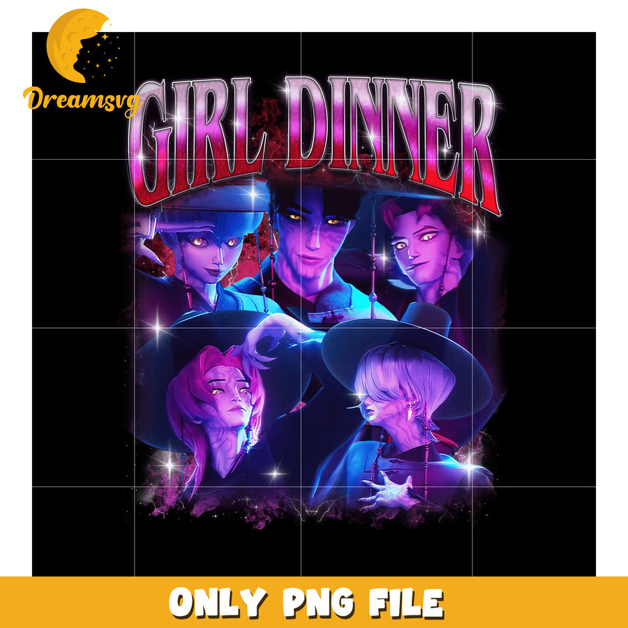 Girl dinner png, korean cartoon​ png, modern vibes​ boys png