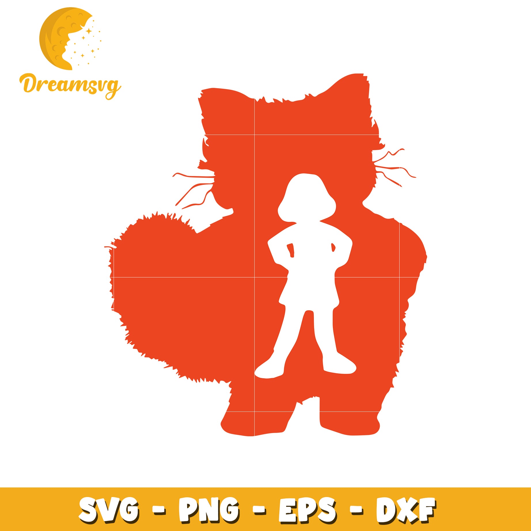 Girl in Cat SVG Cut File