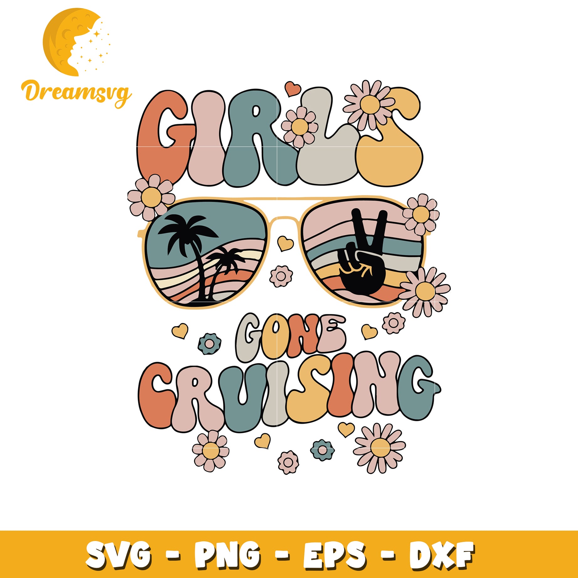 Girls Gone Cruising SVG Cut File