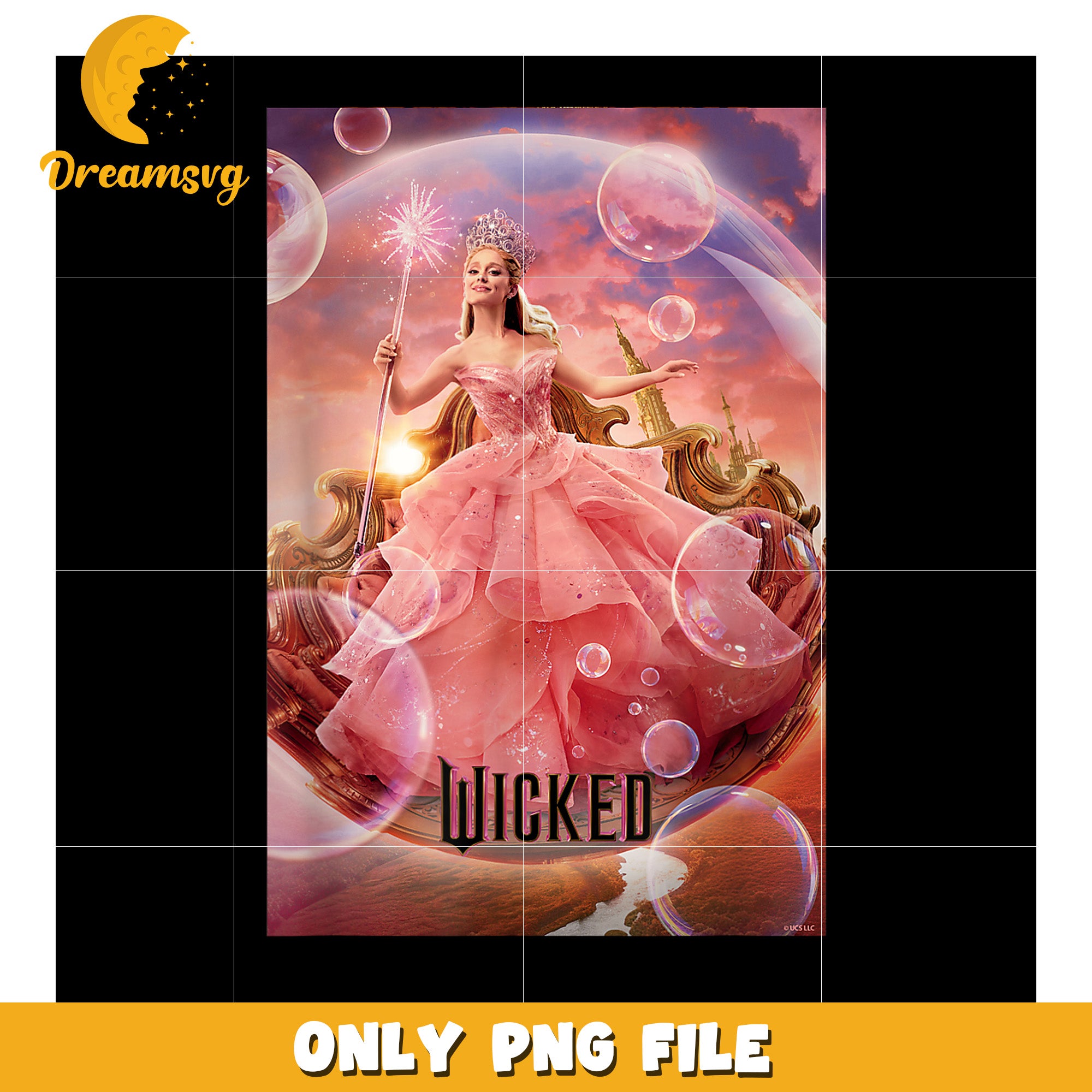 Glinda Bubble Poster png, wicked​ 2 png, wicked​ characters​ png