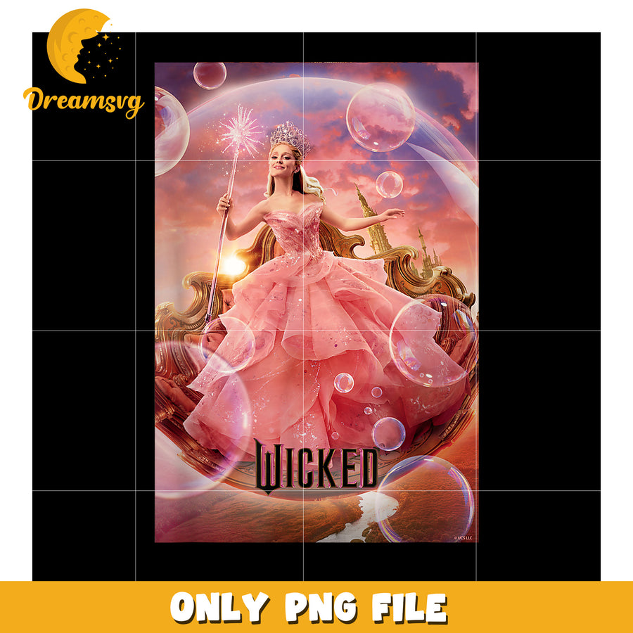 Glinda Bubble Poster png, wicked​ 2 png, wicked​ characters​ png