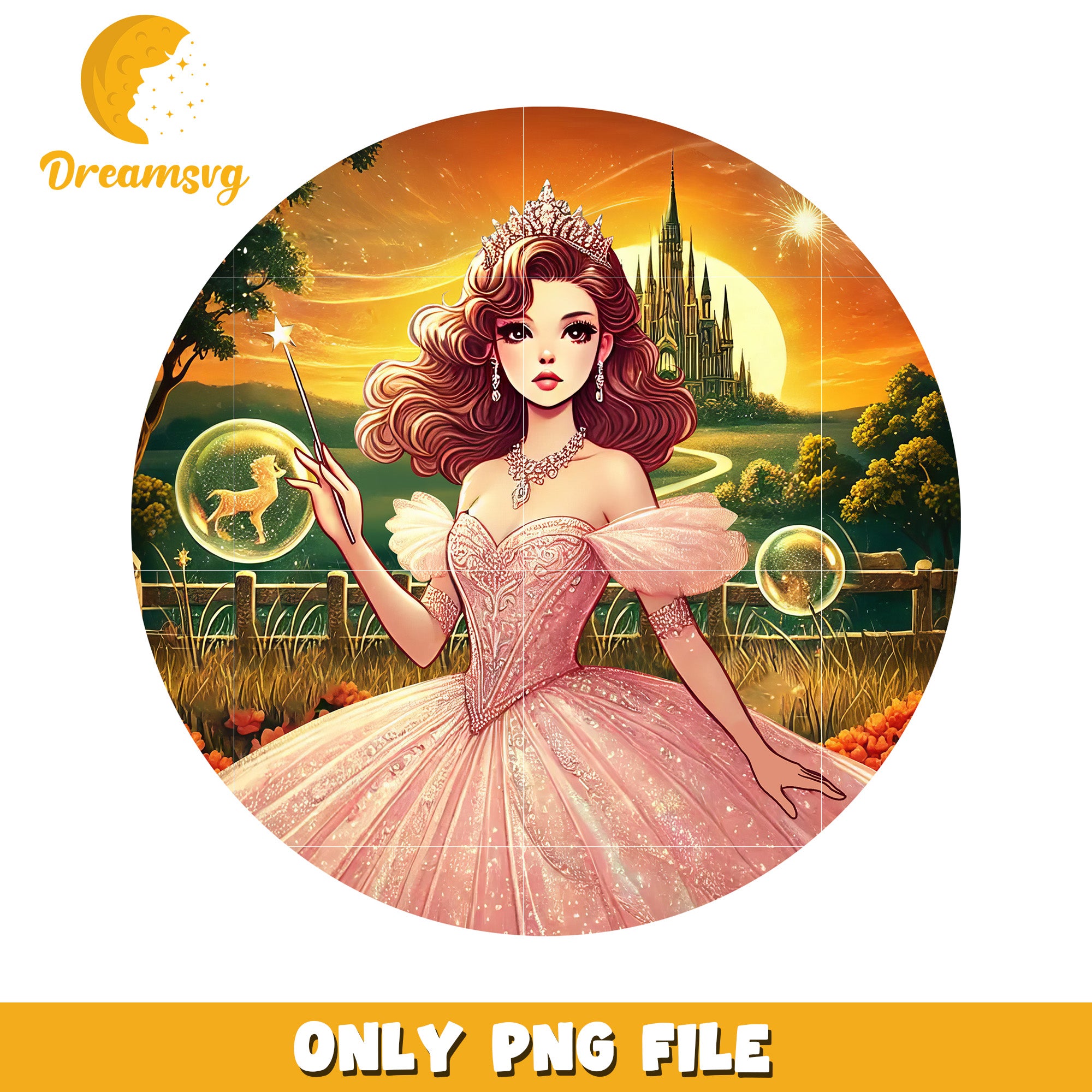 Glinda Wicked Ornament png, glinda aesthetic png, wicked glam png