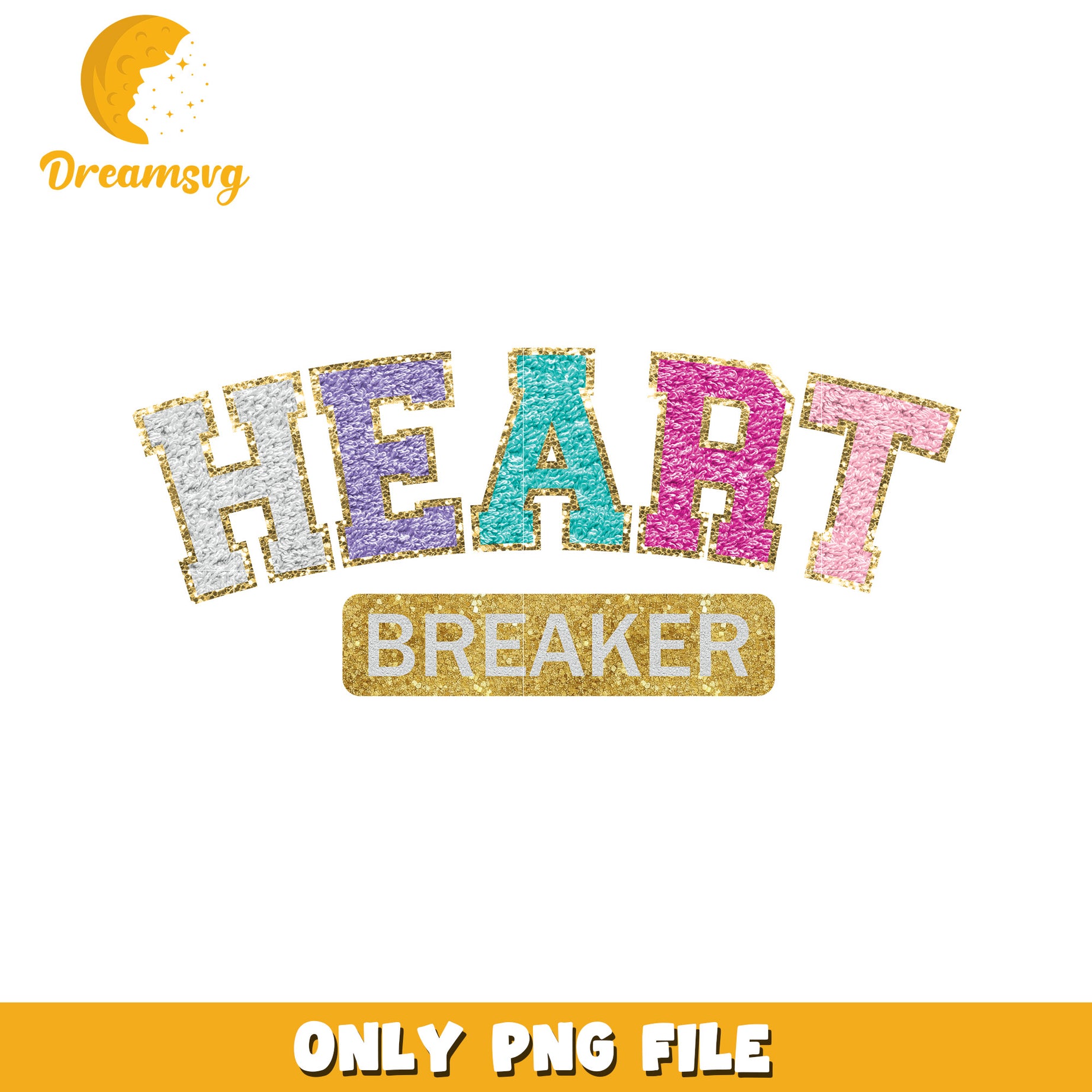 Glitter Heartbreaker PNG Design