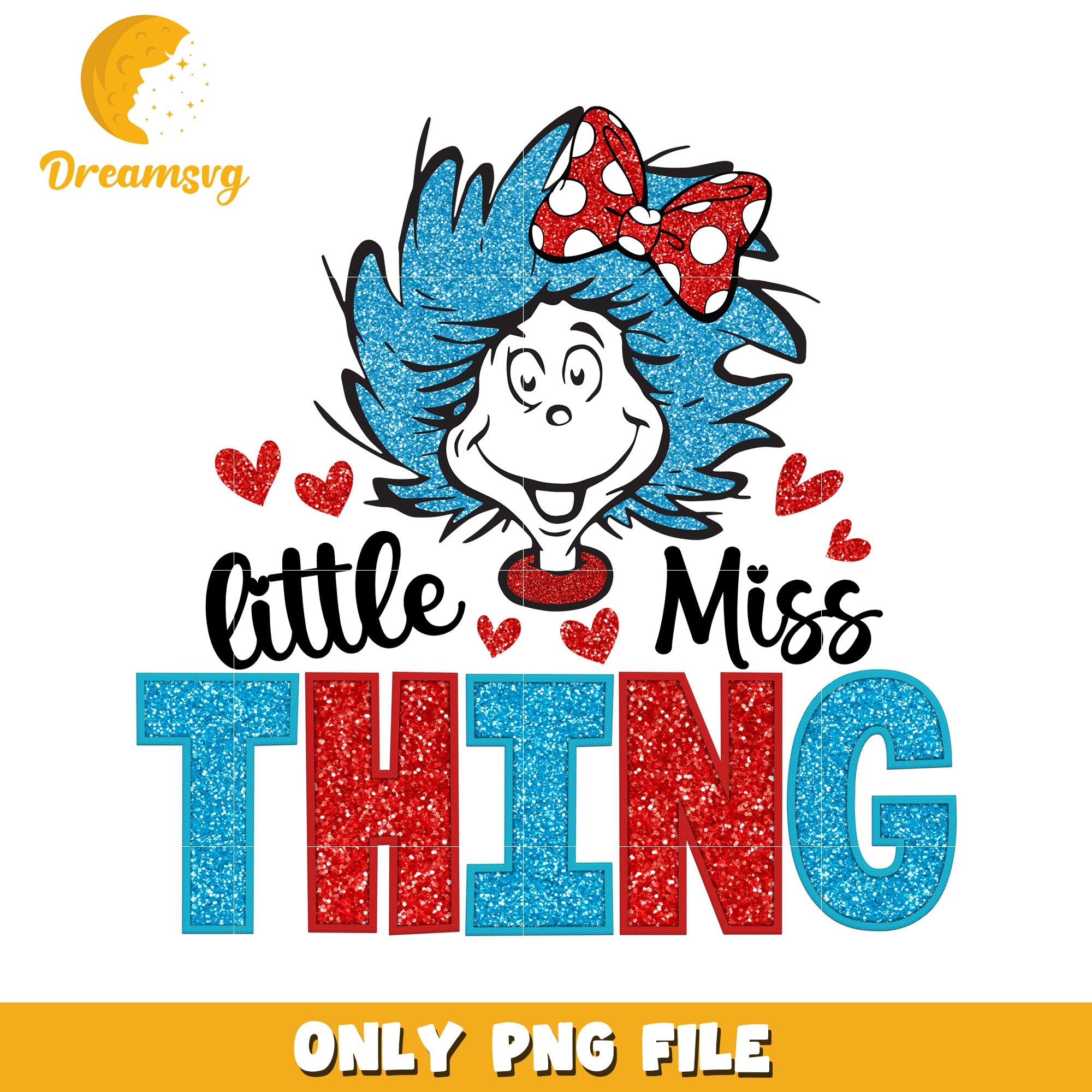Glitter Little Miss Thing PNG