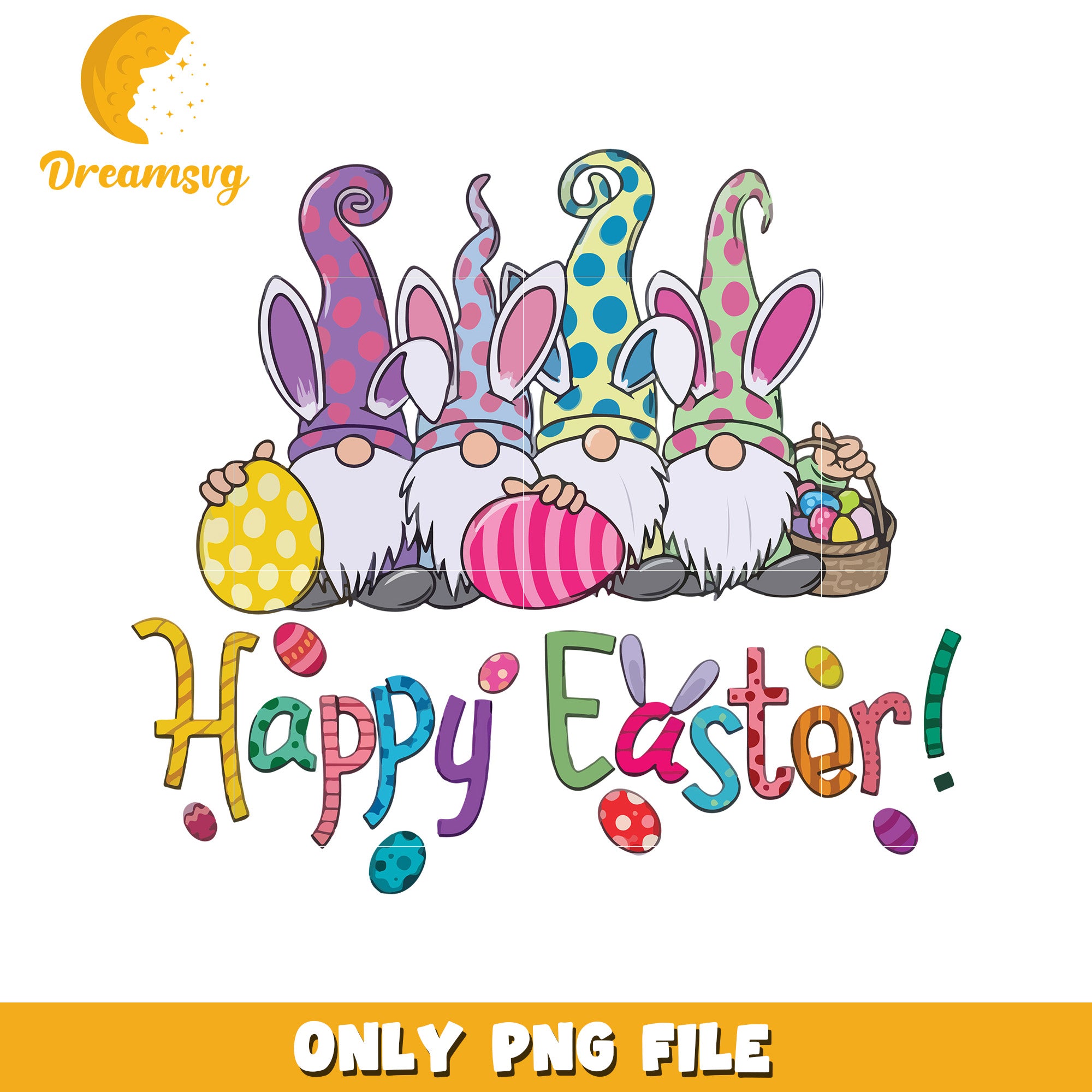 Gnomes happy easter day png, happy easter day png, gnome png