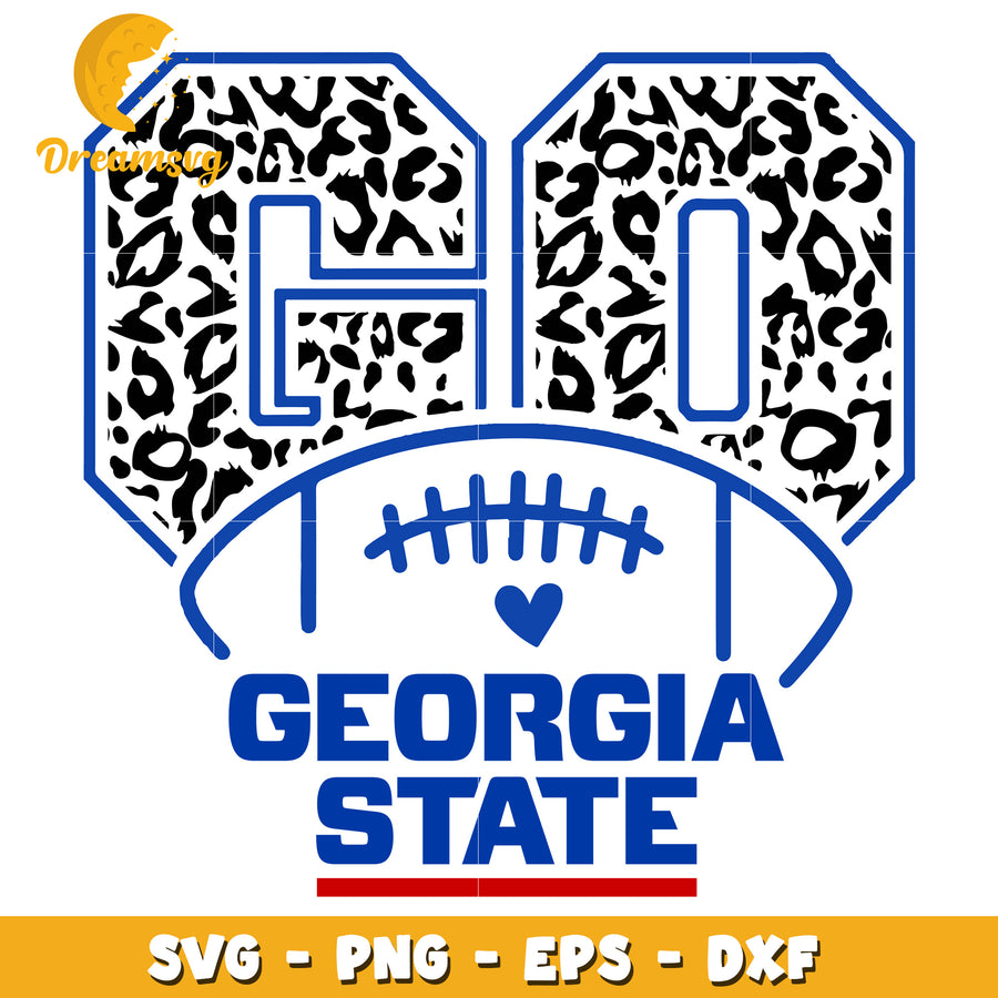 Go Georgia State Football SVG Design for Sports Fans