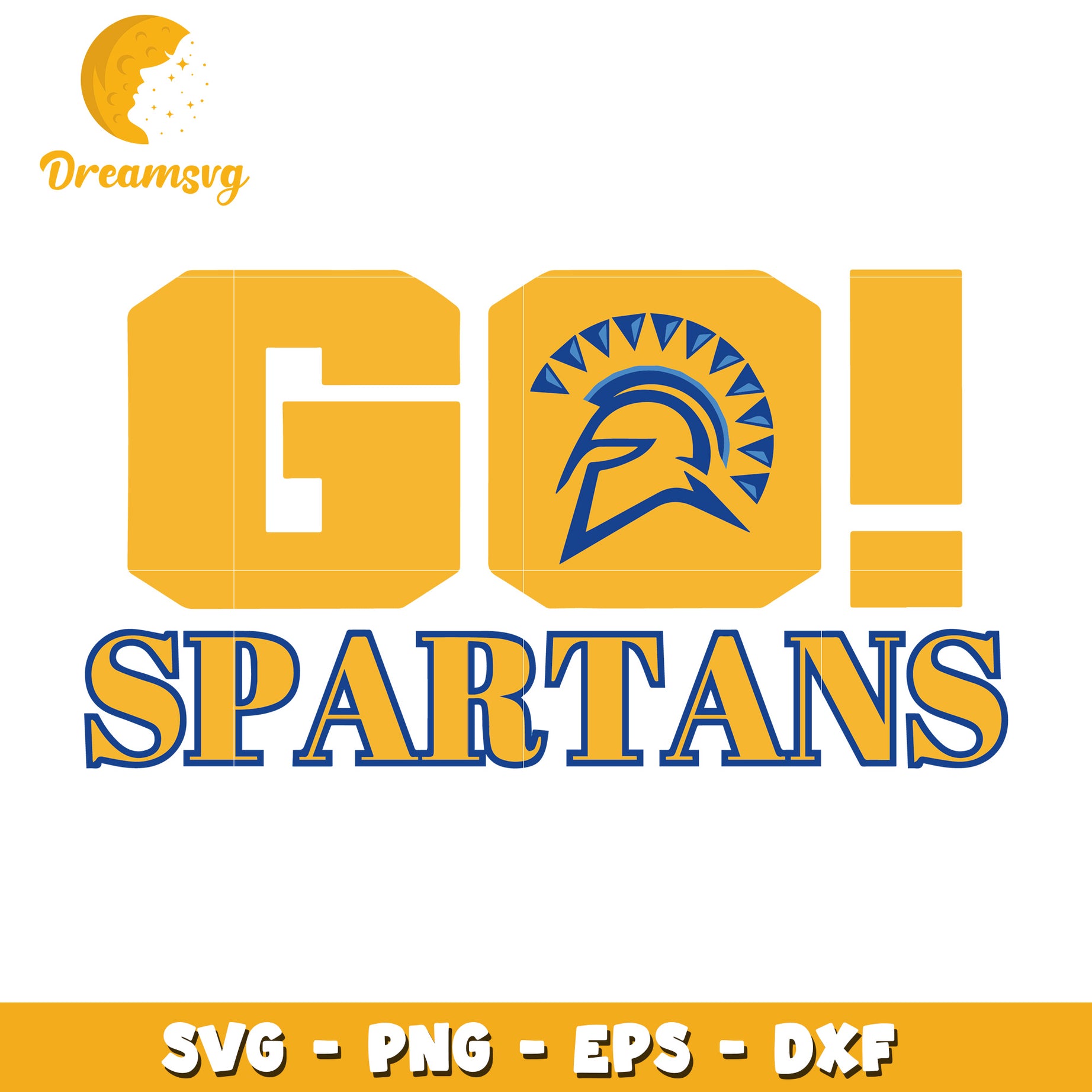 Go Spartans SVG File Ideal for Sports and Team Spirit Designs