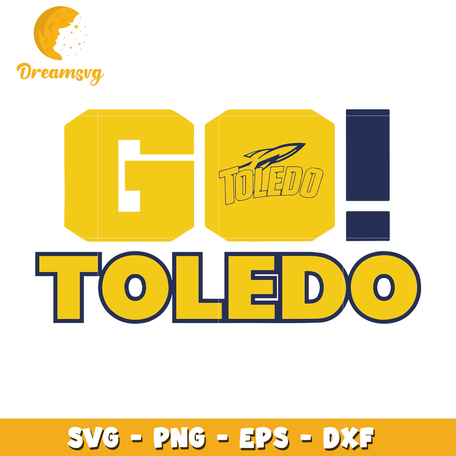 Go Toledo SVG Cut Files PNG EPS DXF