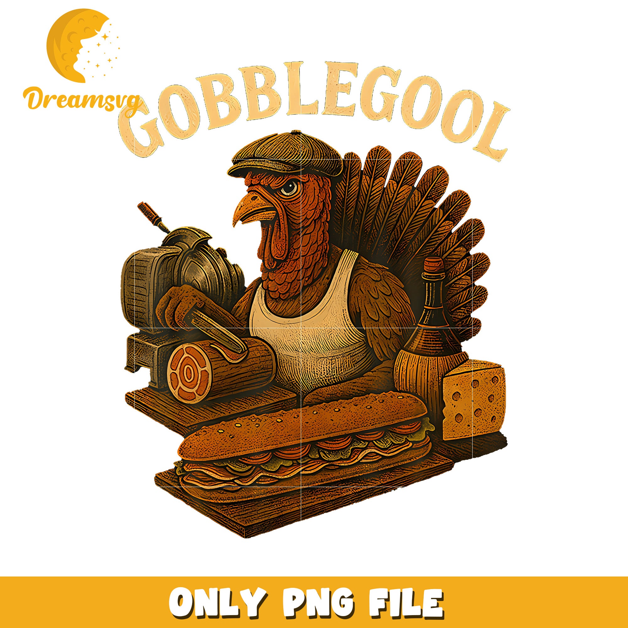 Gobblegool Turkey Thanksgiving png, funny jokes​ png, funny memes png