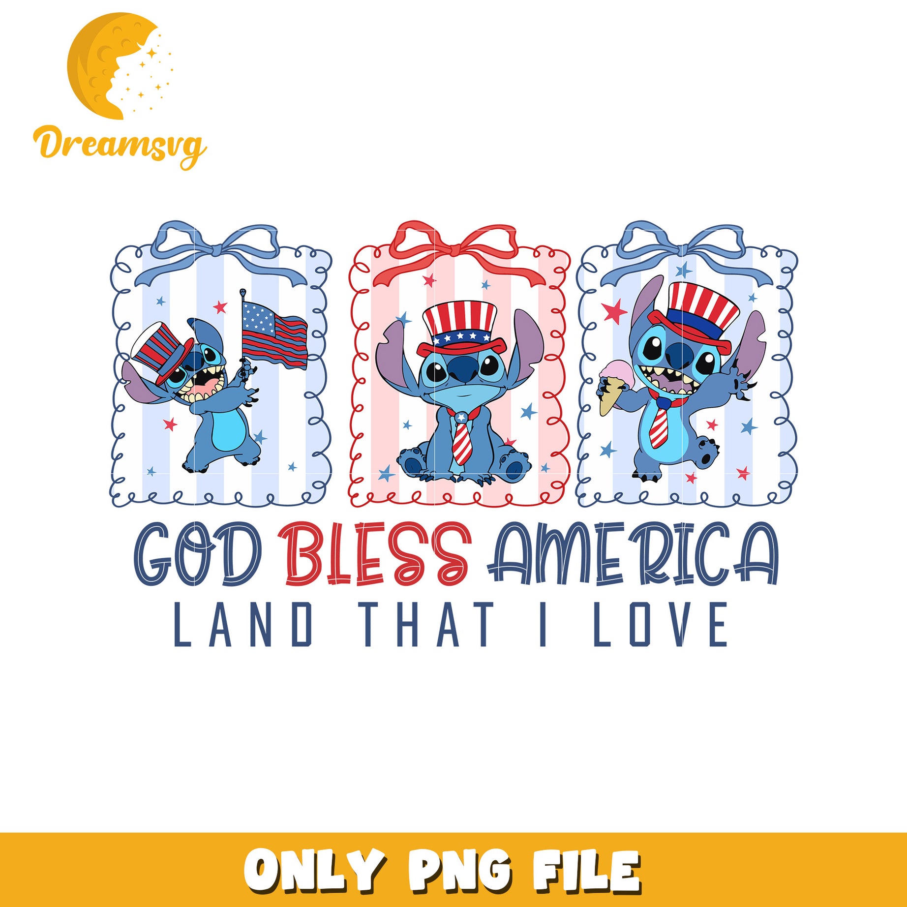 God bless america land that i love png, american pride png, usa love png