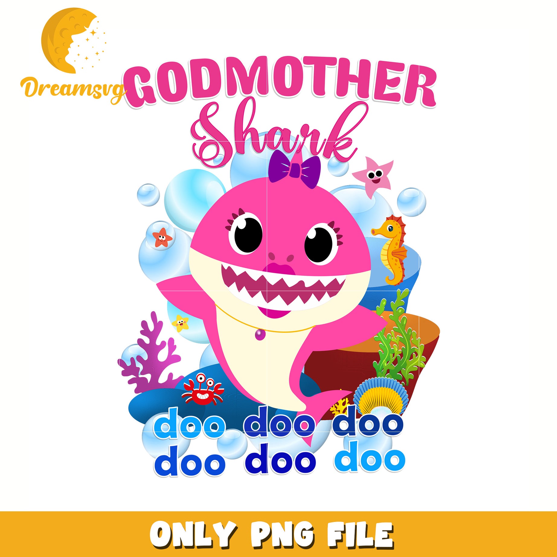 God mother shark png, baby shark toys png, baby shark song png
