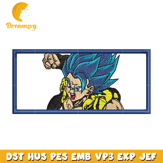 Gogeta embroidery design
