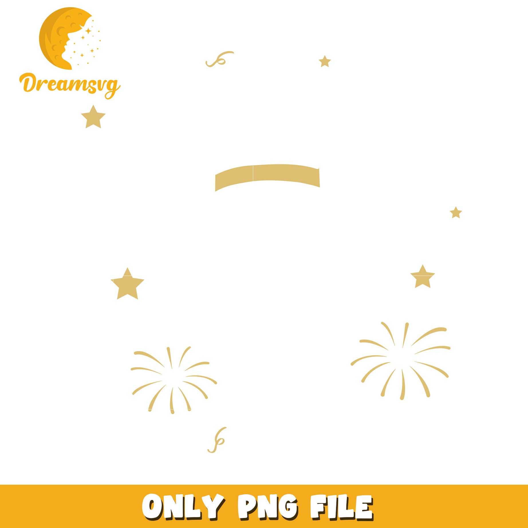 Gold Fireworks PNG Image Download