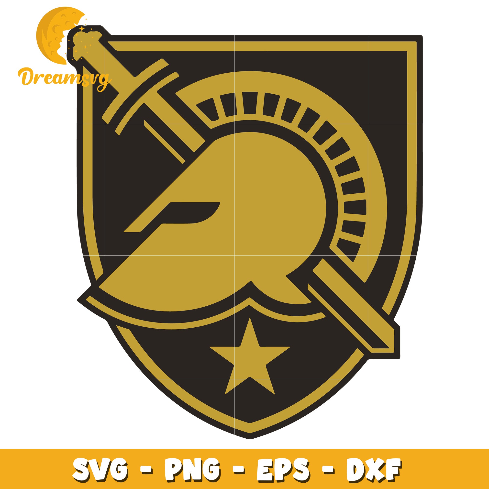 Gold Spartan Helmet SVG PNG EPS DXF