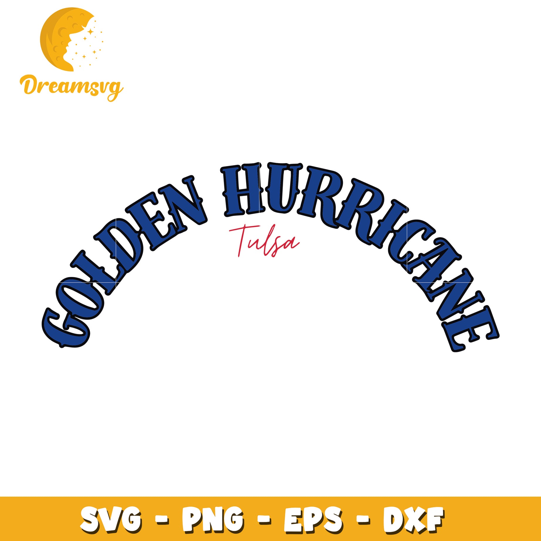 Golden Hurricane Tulsa SVG PNG EPS DXF