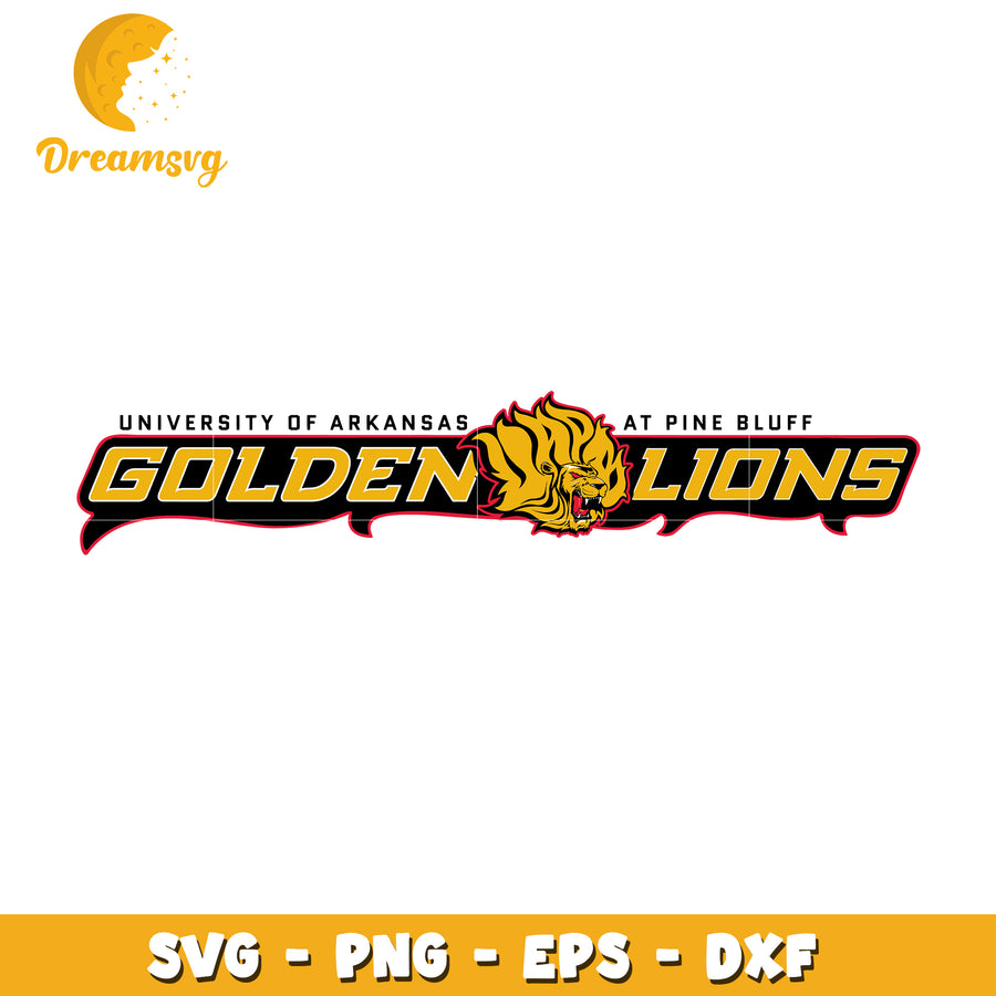 Golden Lions University of Arkansas Pine Bluff SVG Design File