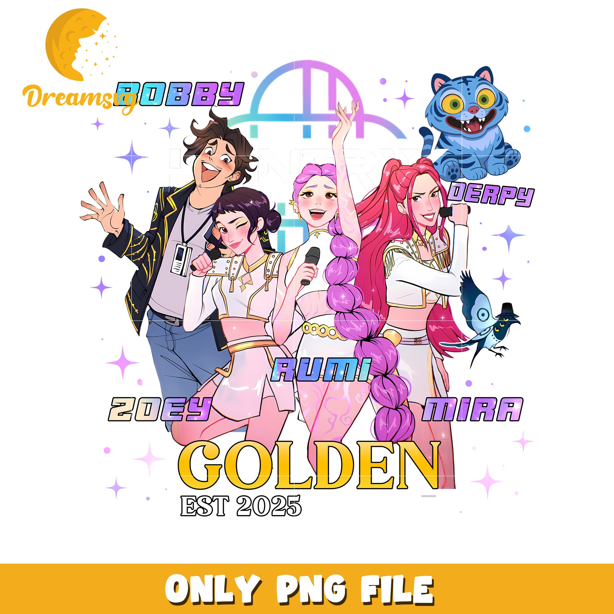 Golden huntrix song png, demon hunters png, christmas songs png ...