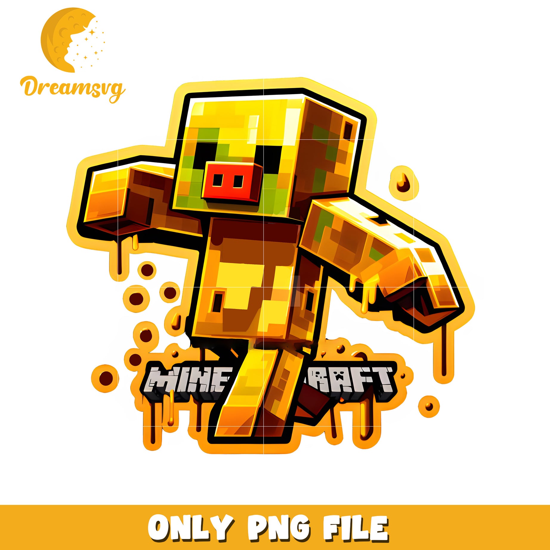 Golden pig png, minecraft toys png, minecraft design png