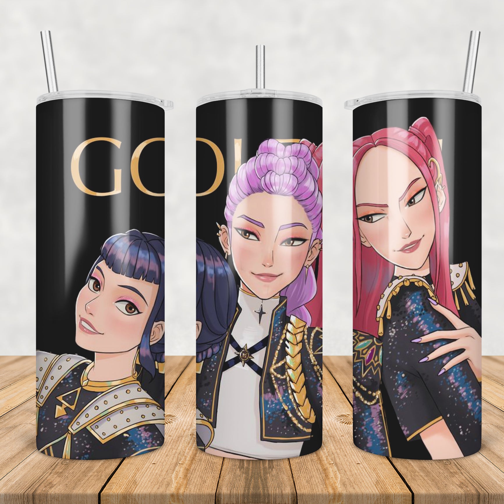 Golden song huntrix tumbler png, huntrix golden song tumbler png, huntrix song tumbler png
