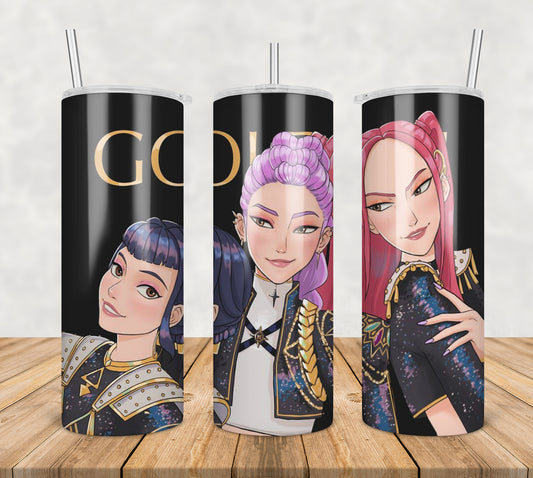 Golden song huntrix tumbler png, huntrix golden song tumbler png, huntrix song tumbler png