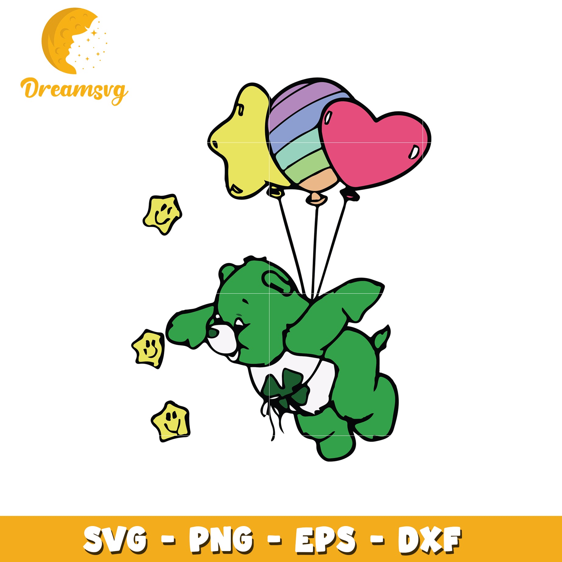 Good Luck Bear SVG PNG EPS DXF