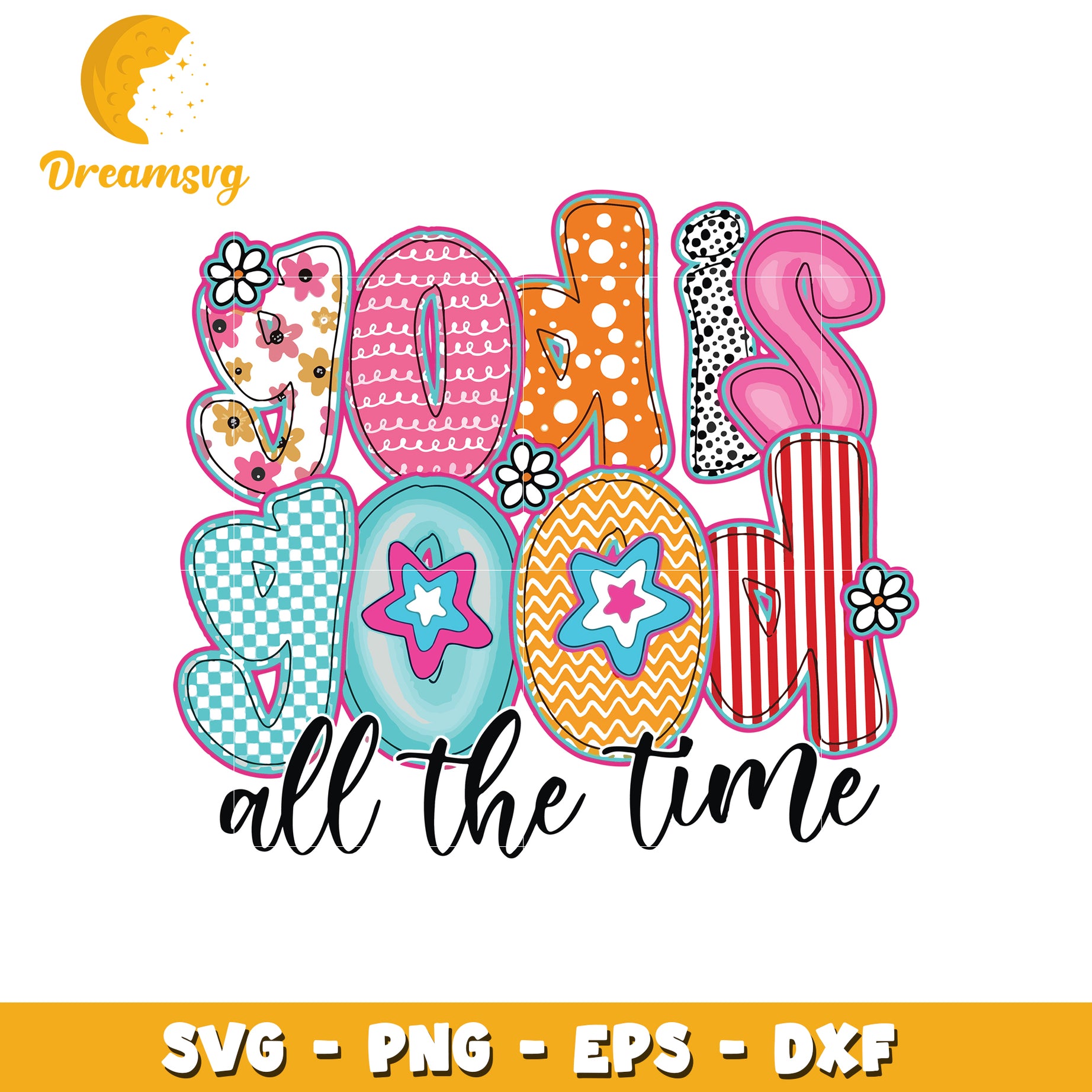 Good Vibes All The Time SVG Cut File