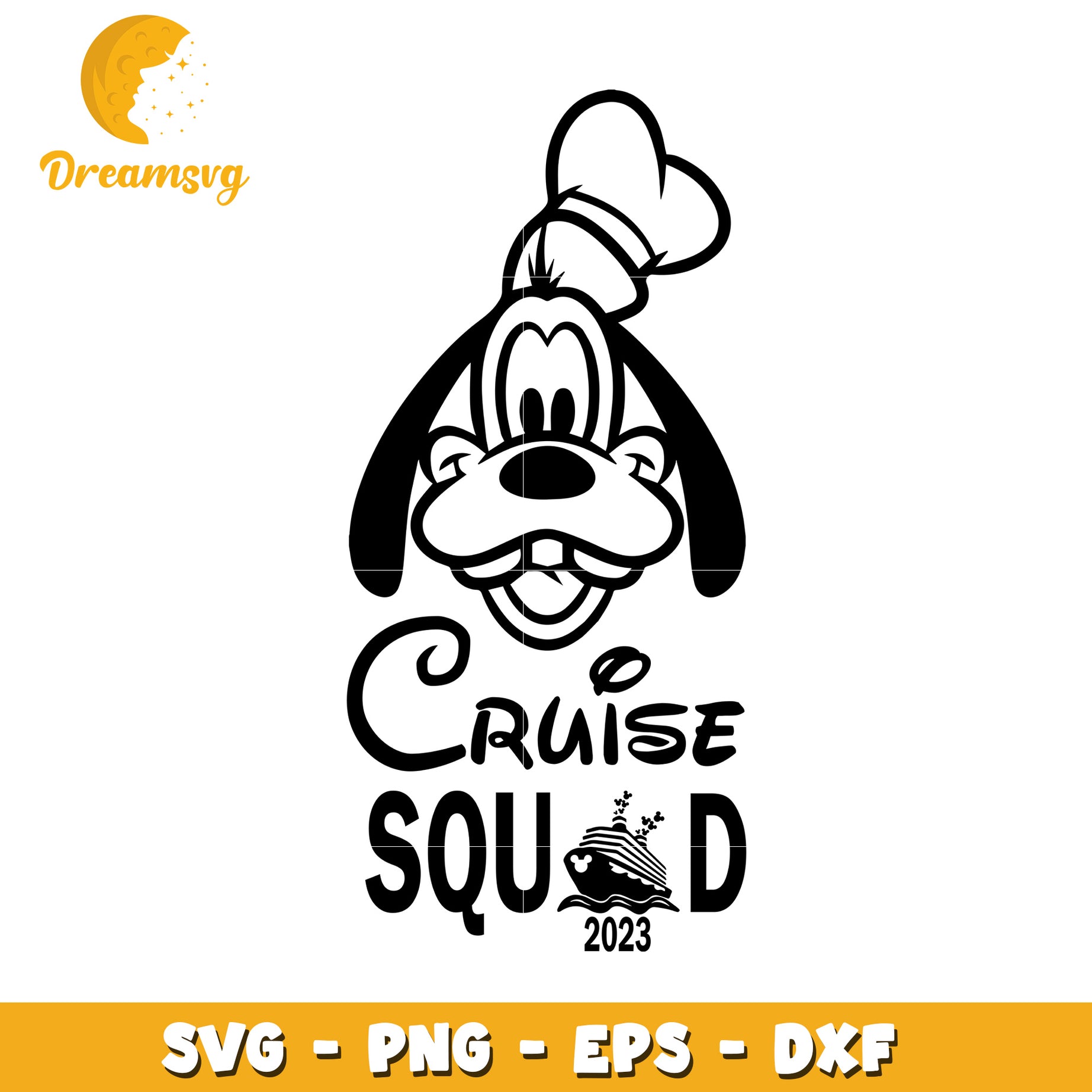 Goofy Cruise Squad SVG 2023 PNG DXF