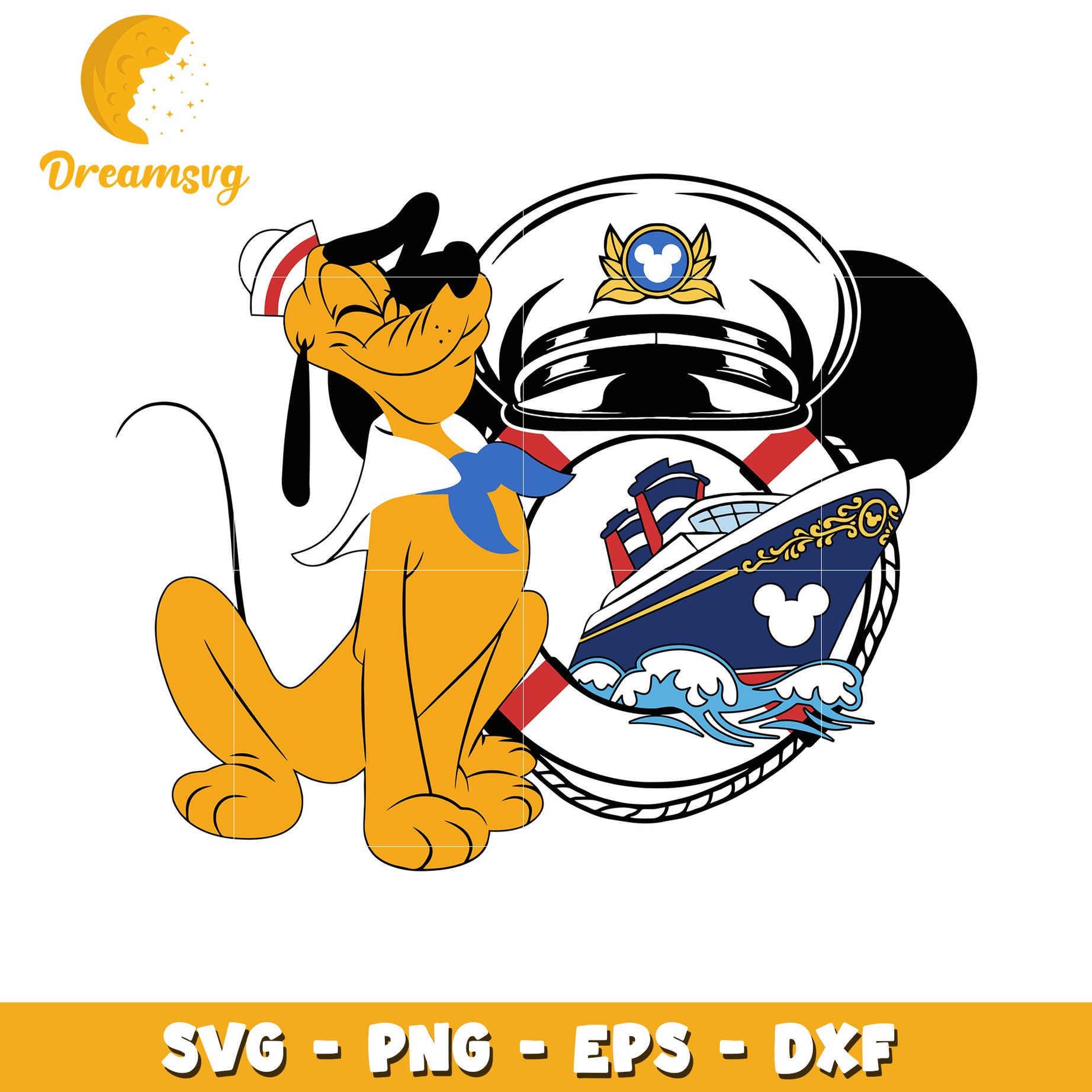 Goofy Disney Cruise SVG PNG EPS DXF