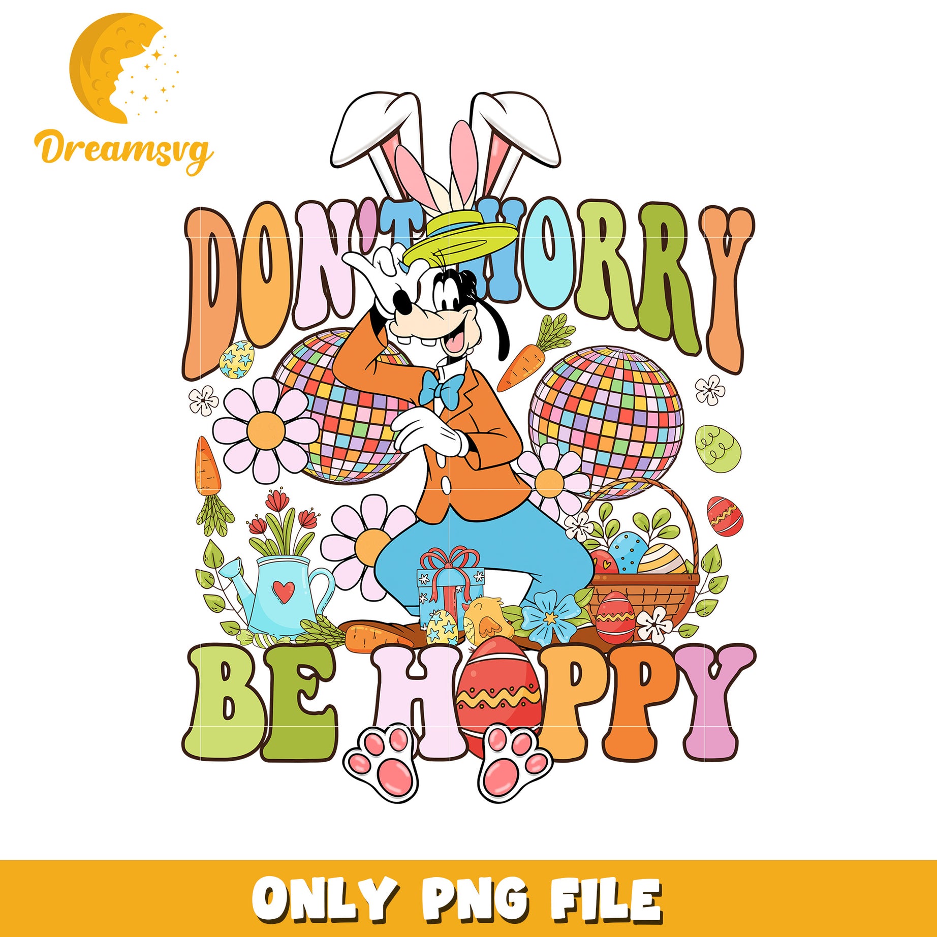 Goofy Easter PNG Sublimation Design