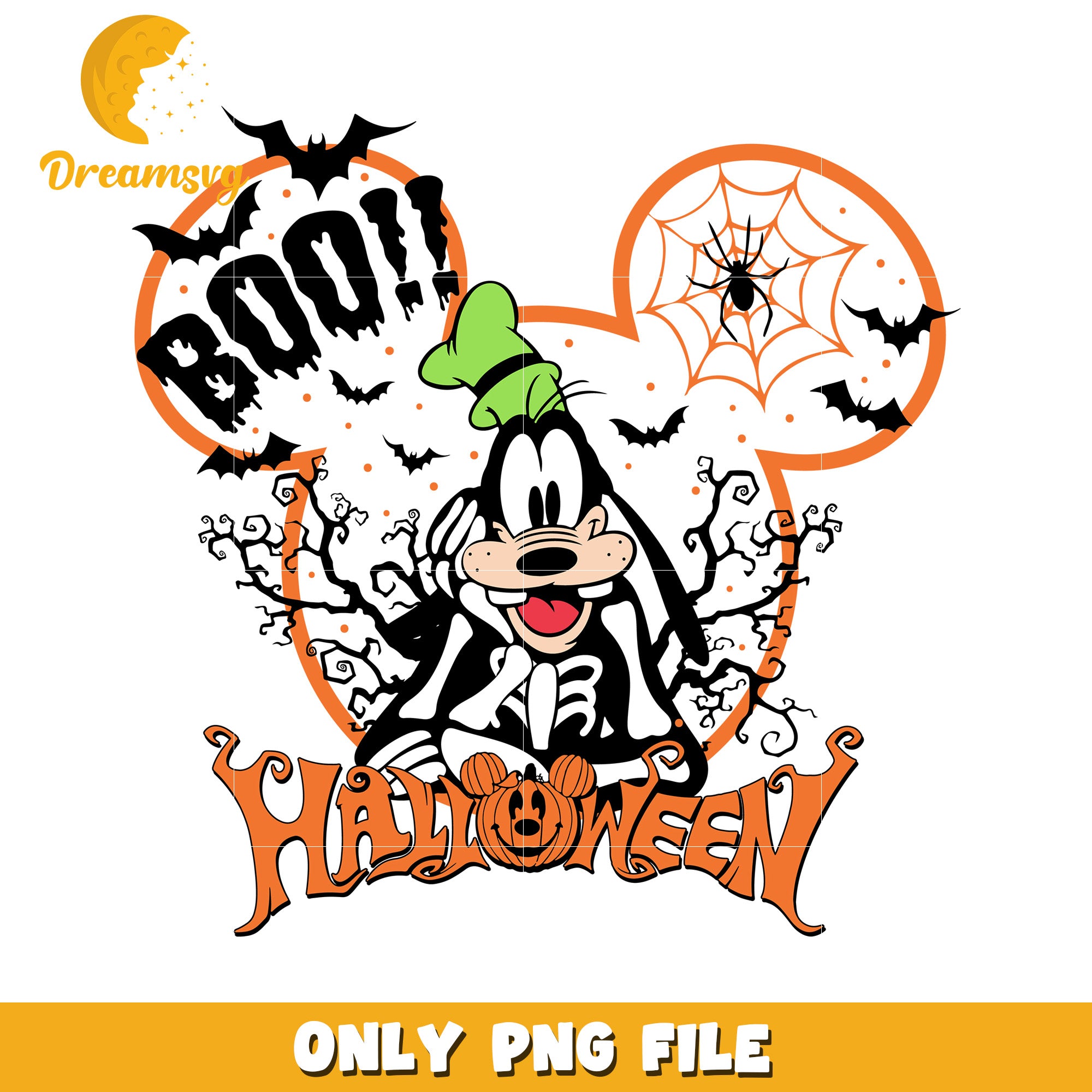 Goofy Halloween PNG Sublimation