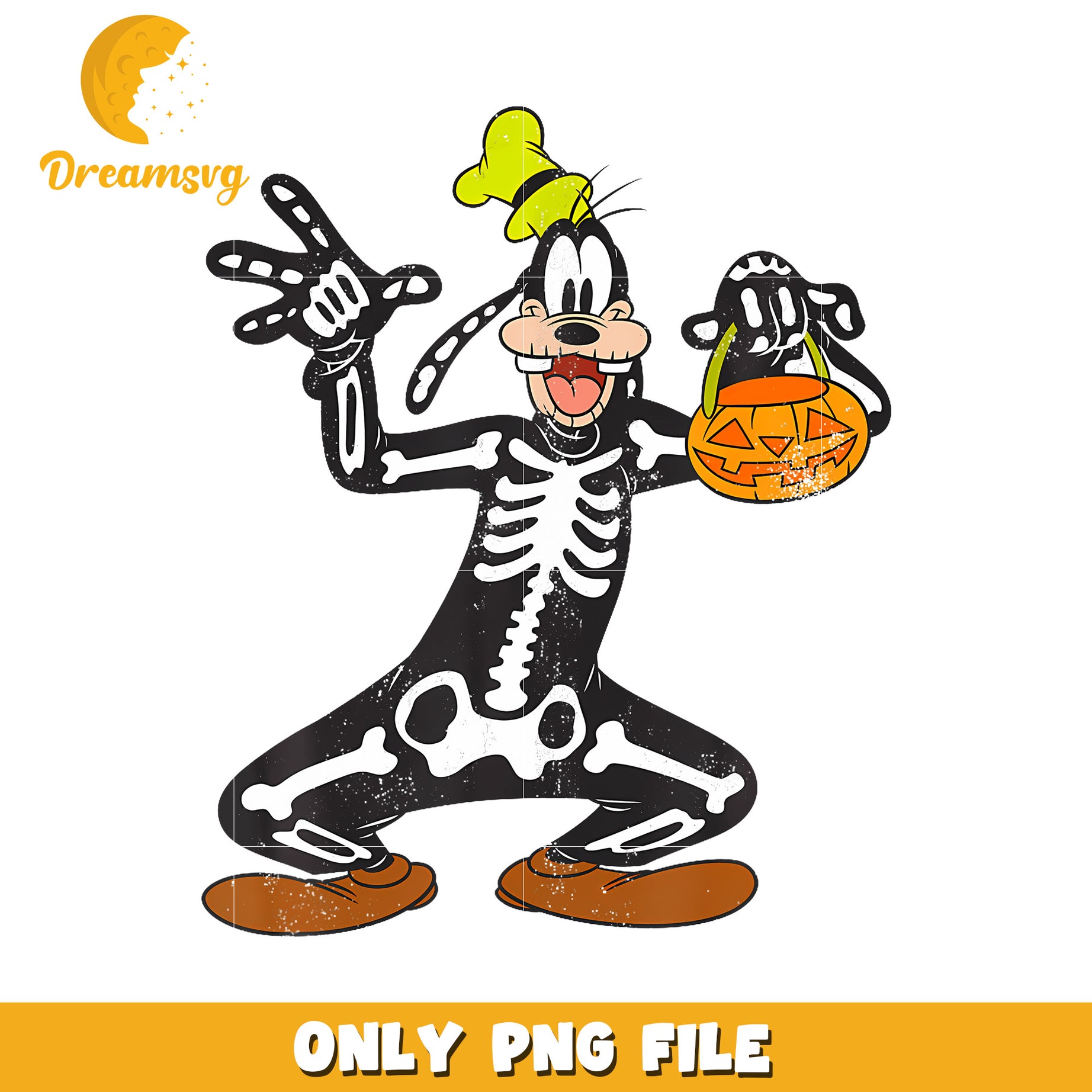 Goofy Skeleton Halloween png, hilarious quotes png, disney halloween png