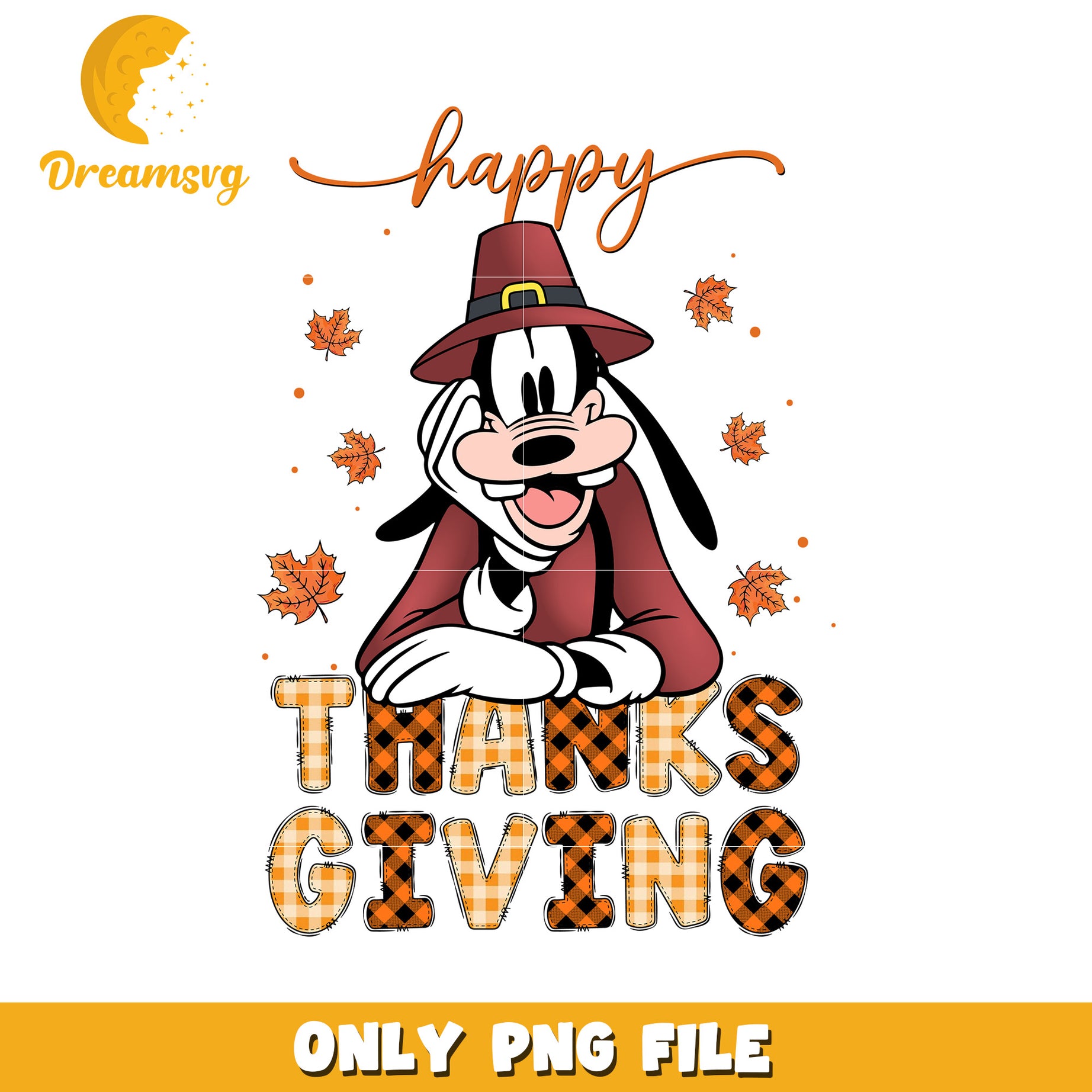Goofy Thanksgiving PNG Design