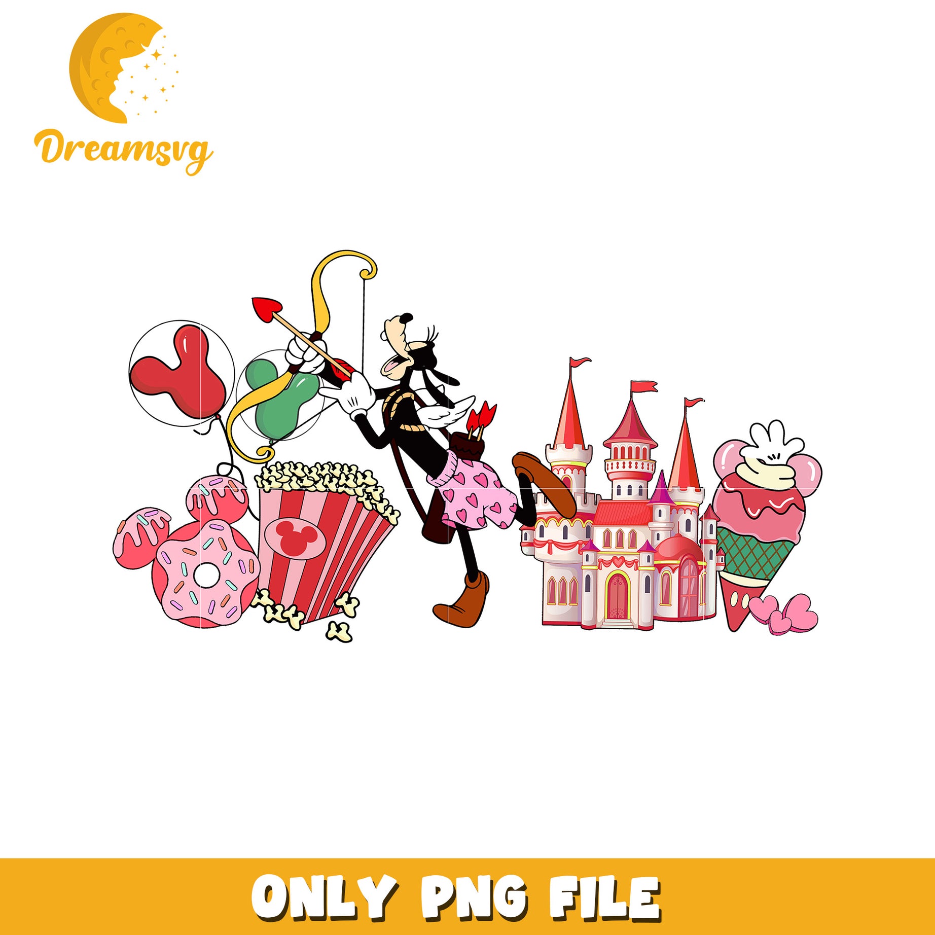 Goofy Valentine PNG Clipart