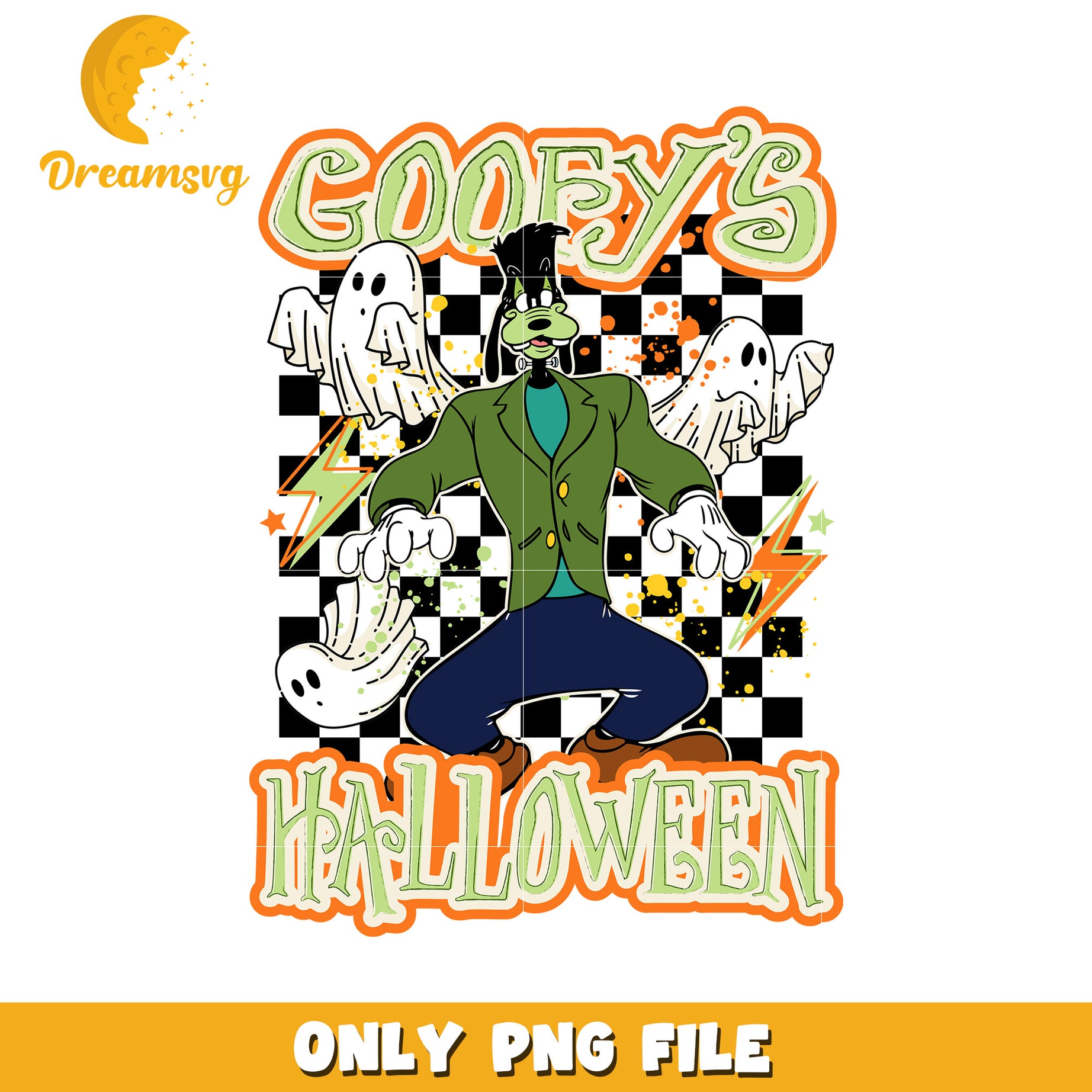 Goofy's Halloween PNG Graphic for Festive Decorations