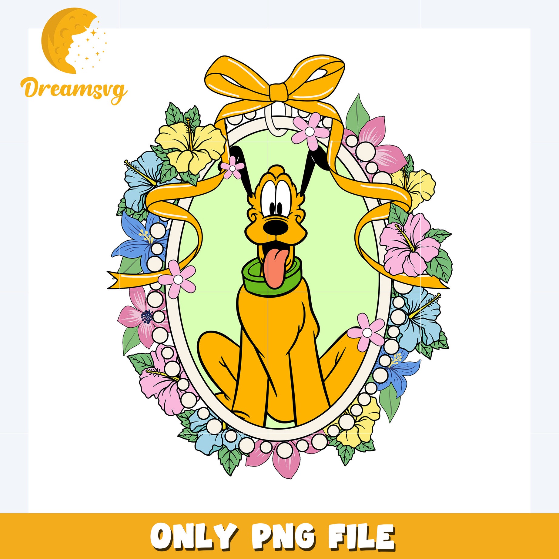 Goofy picture frame design png, disney plus png, disney world png