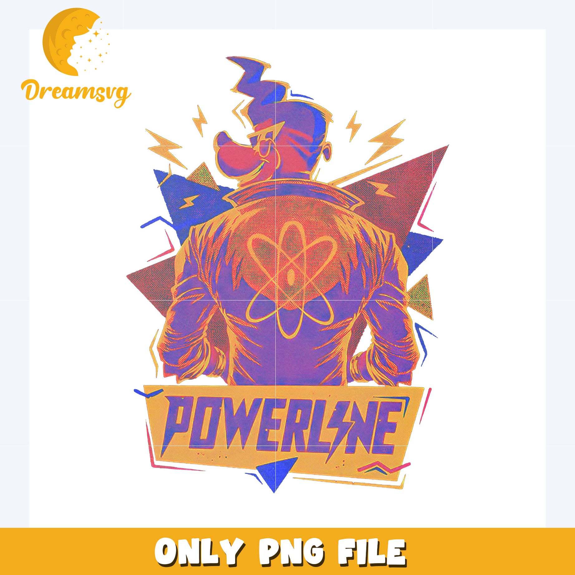 Goofy powerline png, disney characters png, disney cartoons png