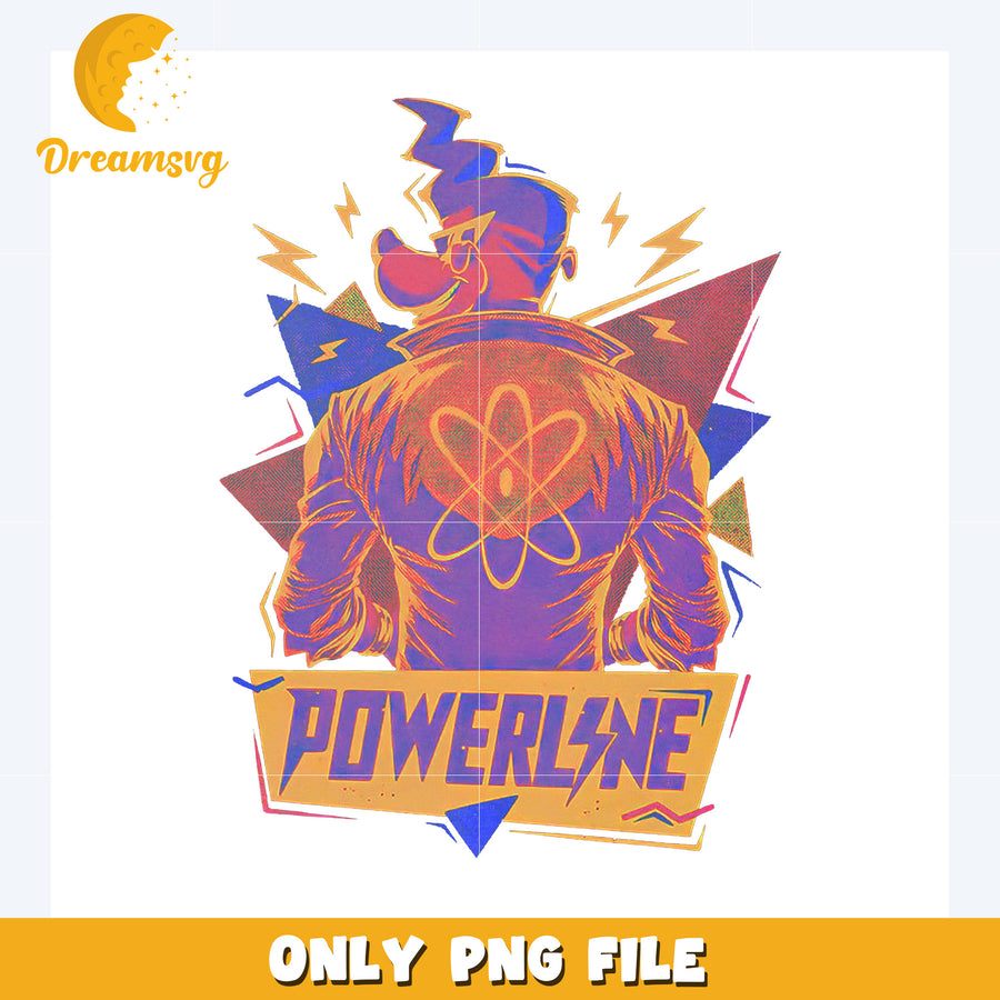 Goofy powerline png, disney characters png, disney cartoons png