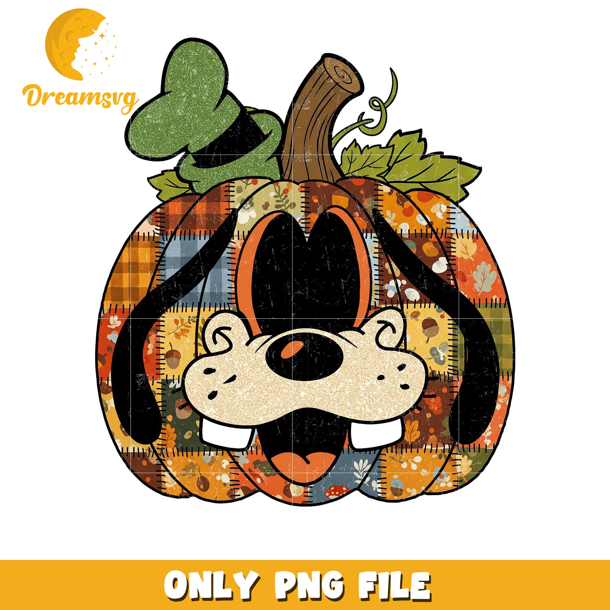 Goofy pumpkin png, halloween era​​ png, halloween candy png