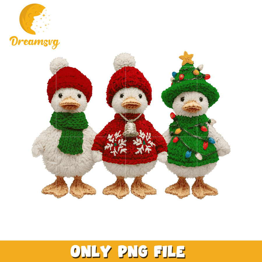 Goose christmas png, christmas cookies​​​ png, yarn art png