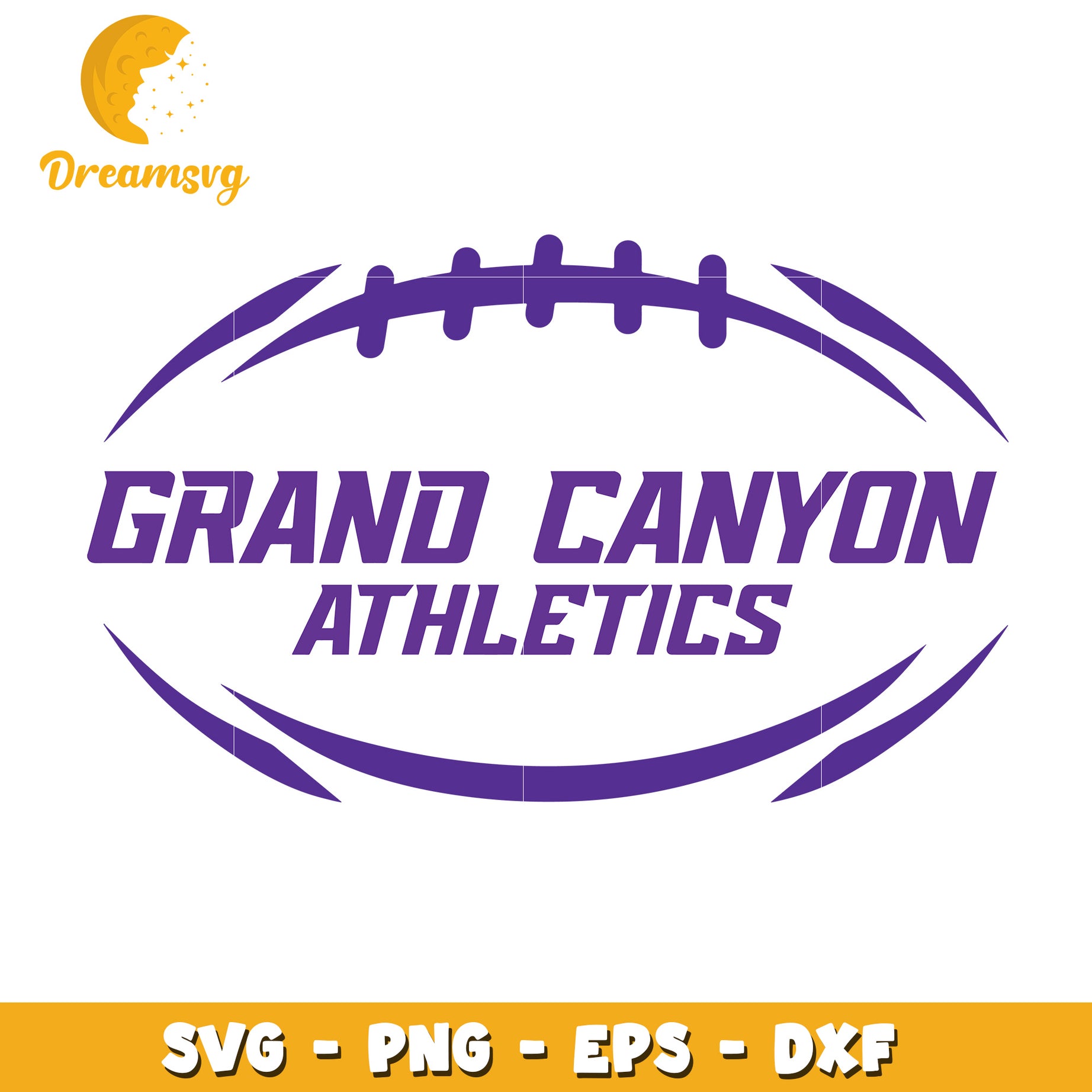 Grand Canyon Athletics Custom Football SVG Design Files Download
