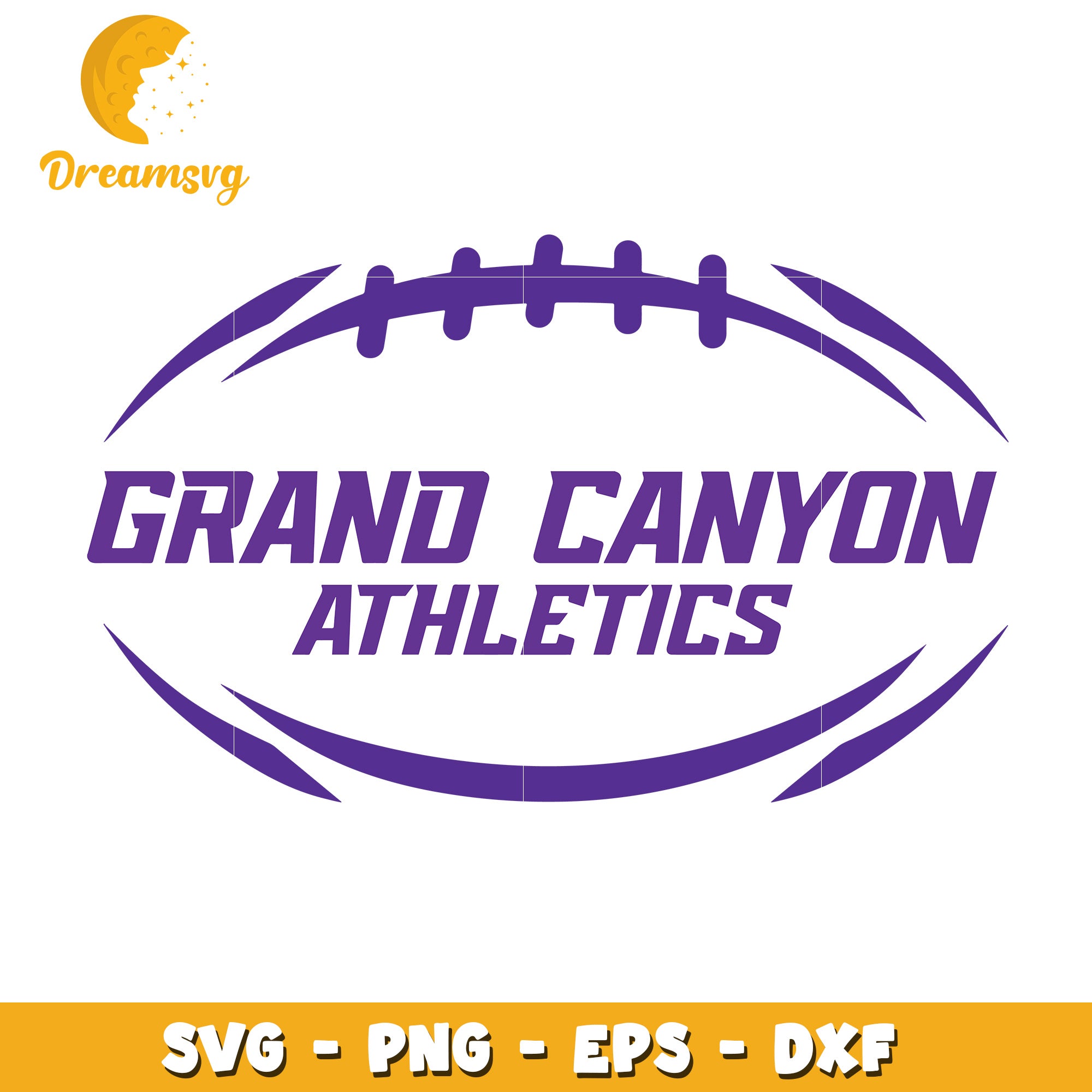 Grand Canyon Athletics Custom Football SVG Design Files Download