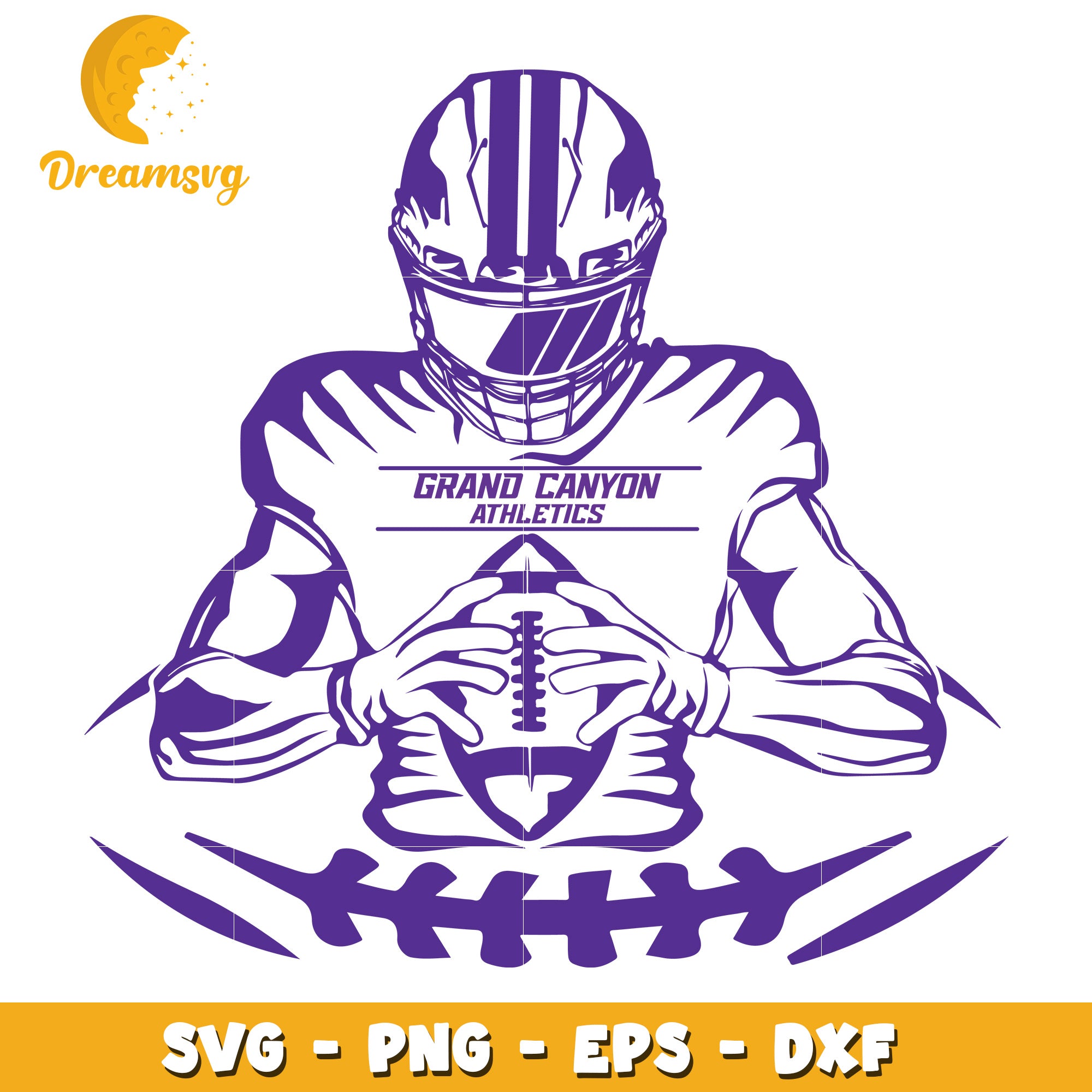 Grand Canyon Athletics Football SVG Cut File