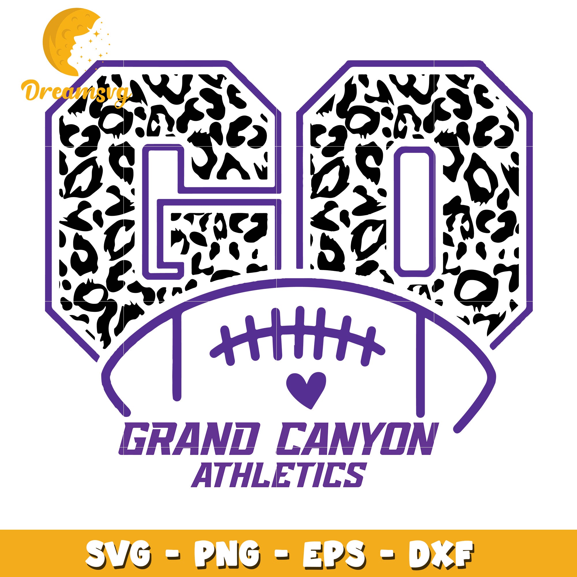 Grand Canyon Athletics Leopard SVG Cut File