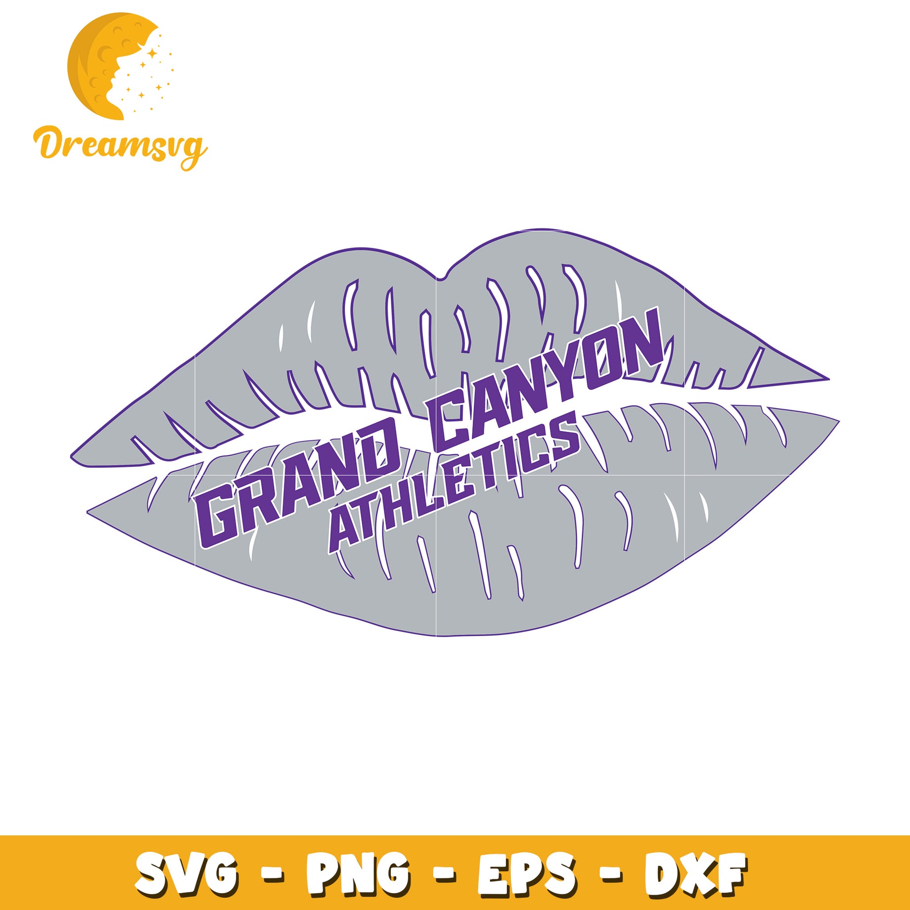 Grand Canyon Athletics Lip SVG Cut File