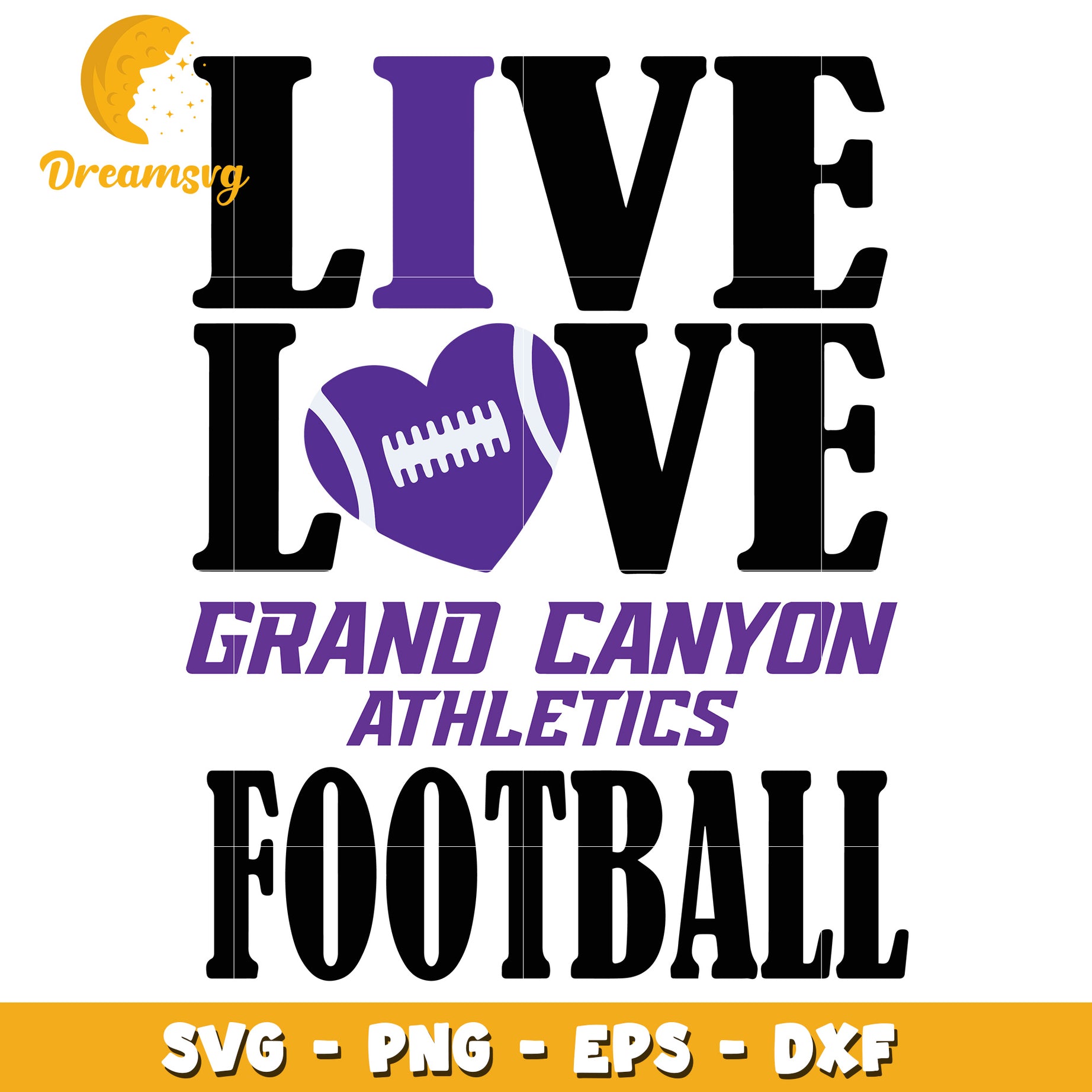 Grand Canyon Football SVG Cut File