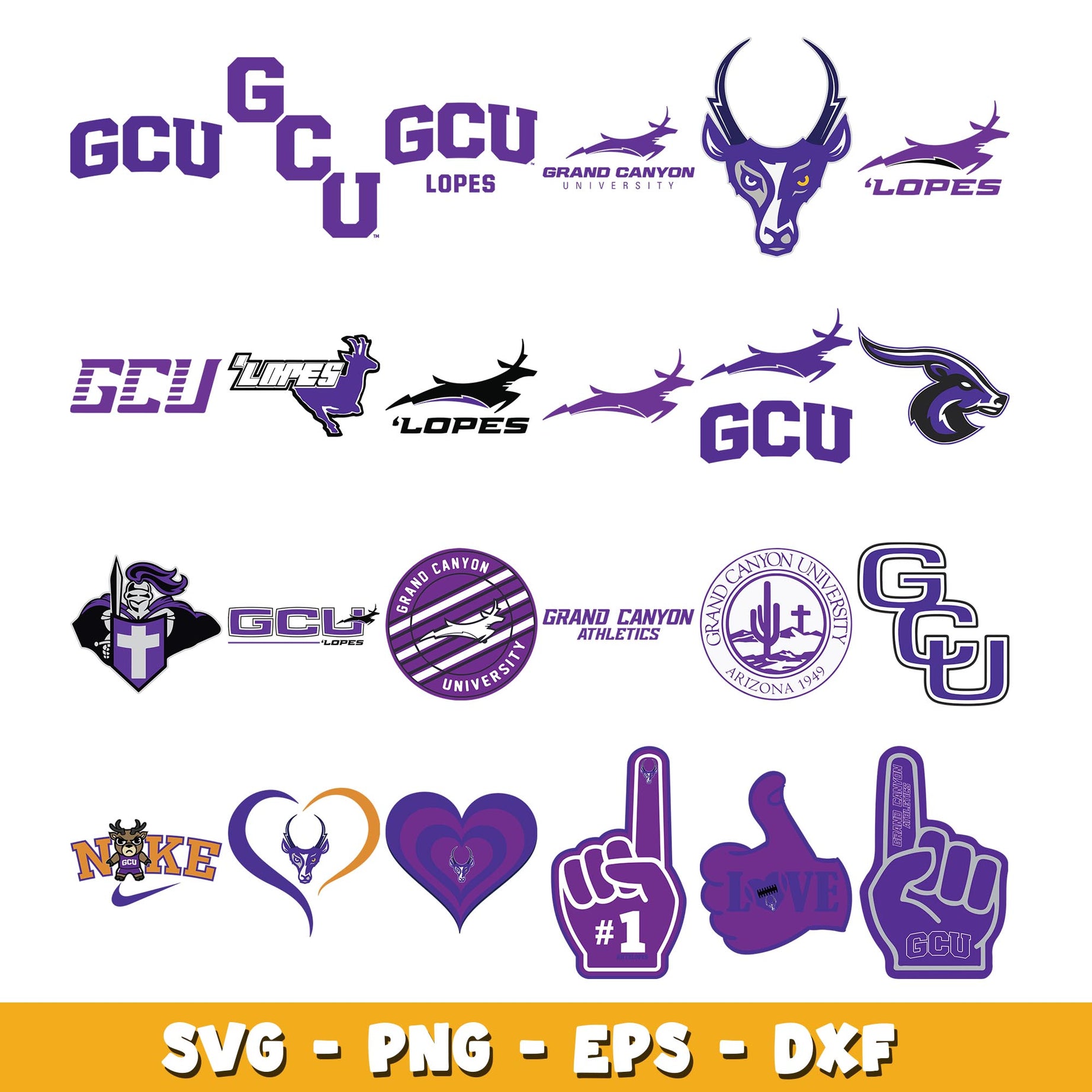 Grand Canyon Antelopes Bundle svg, Grand Canyon logo svg, ncaa svg 