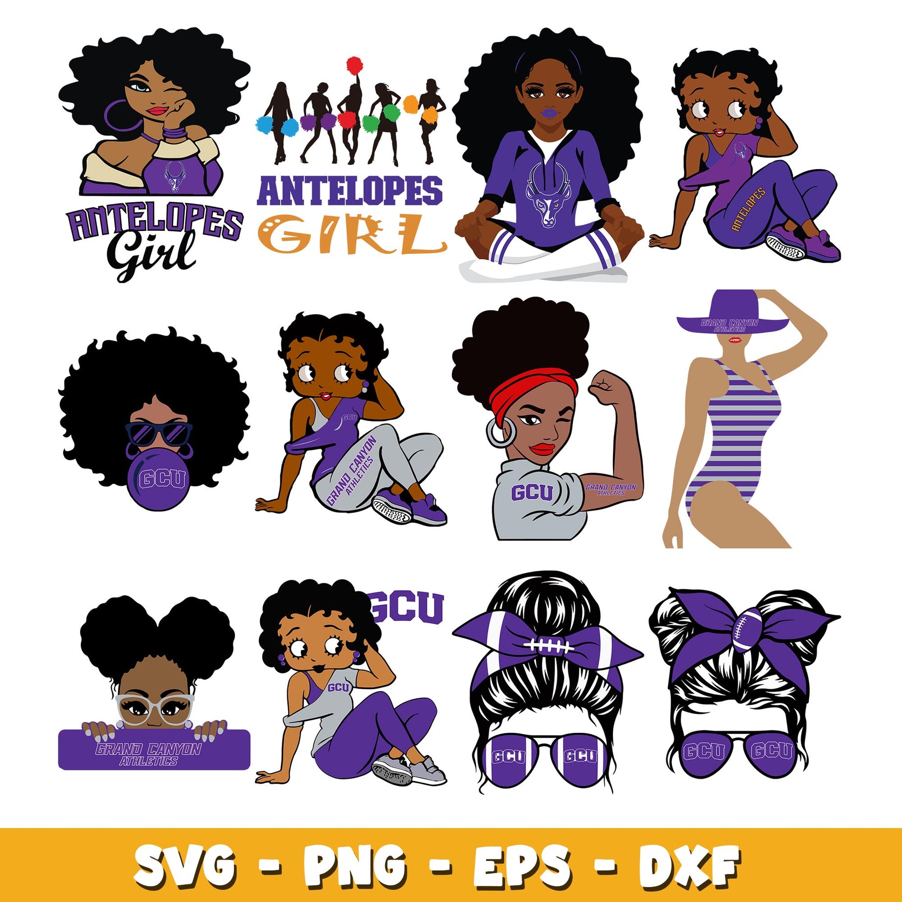 Grand Canyon girl Bundle svg, Grand Canyon logo svg, ncaa svg  