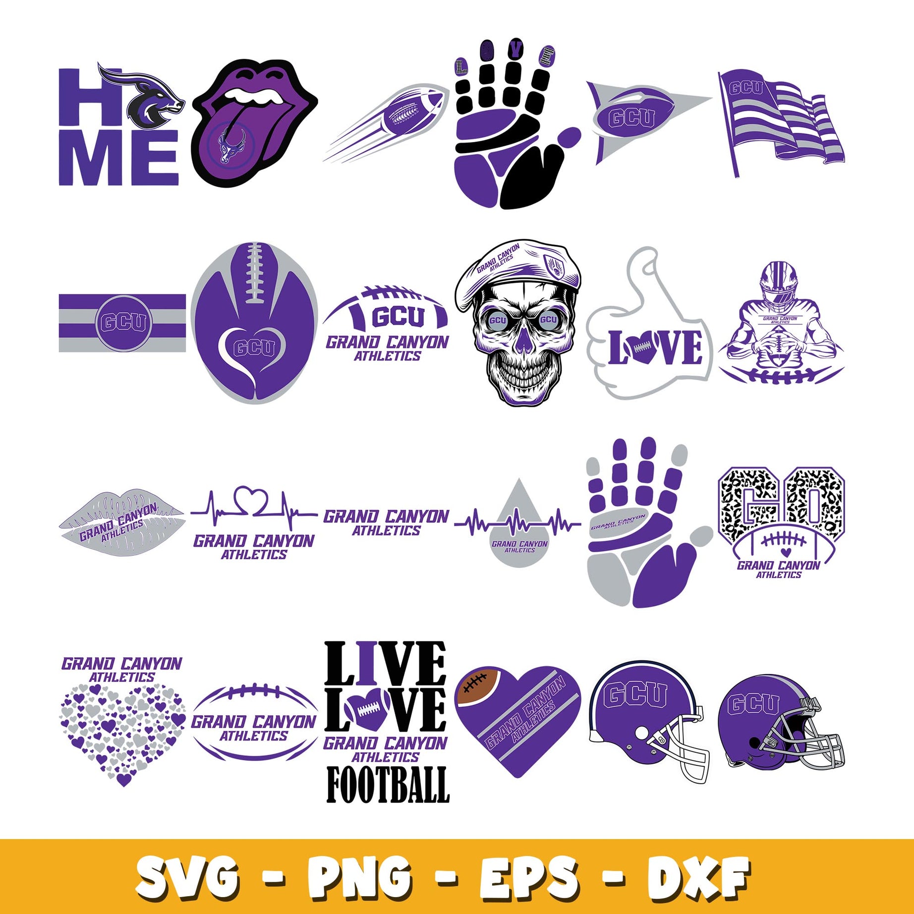 Grand Canyon Bundle svg, Grand Canyon logo svg, ncaa svg  